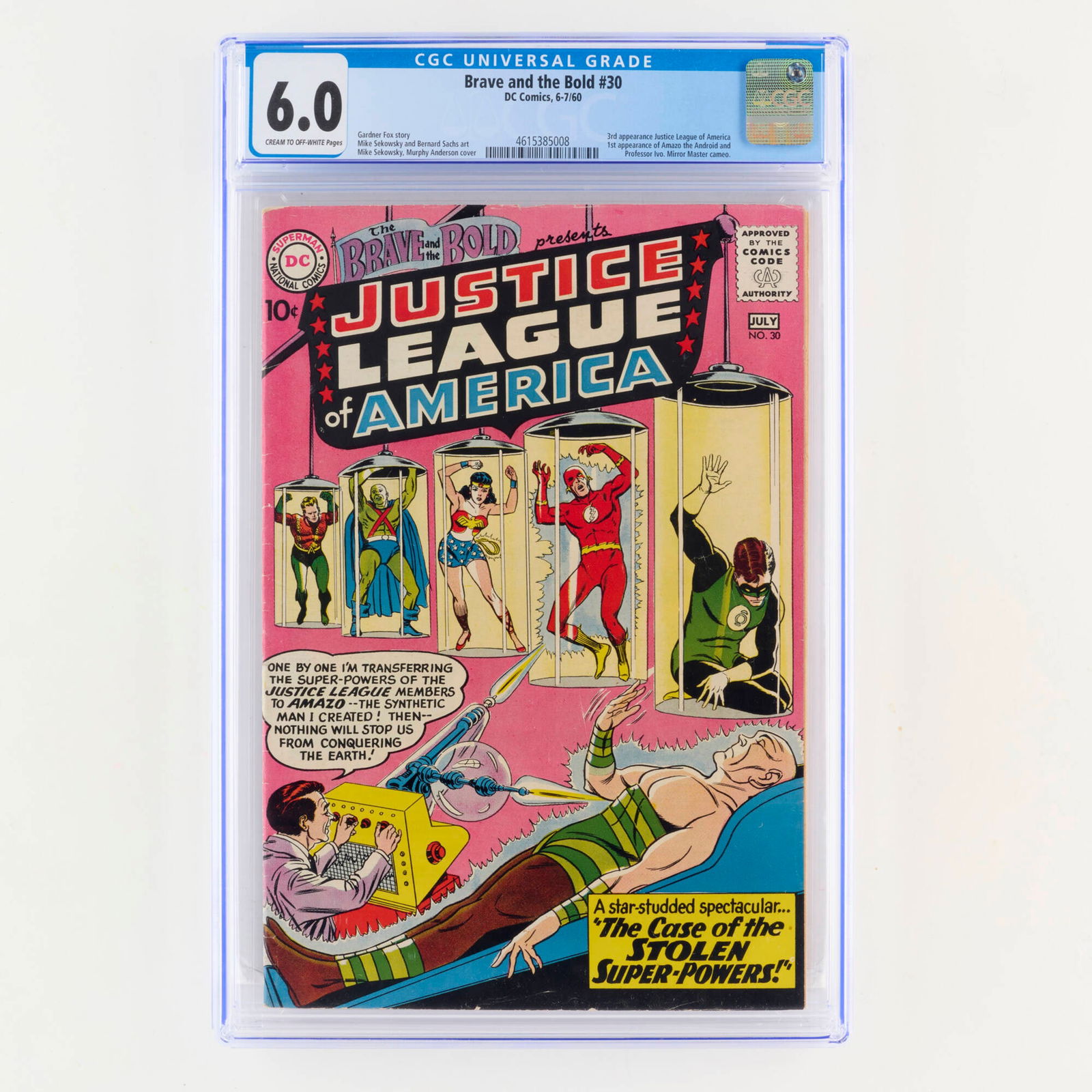 D.C. Comics Brave and the Bold #30 CGC 6.0 (1 of 2)