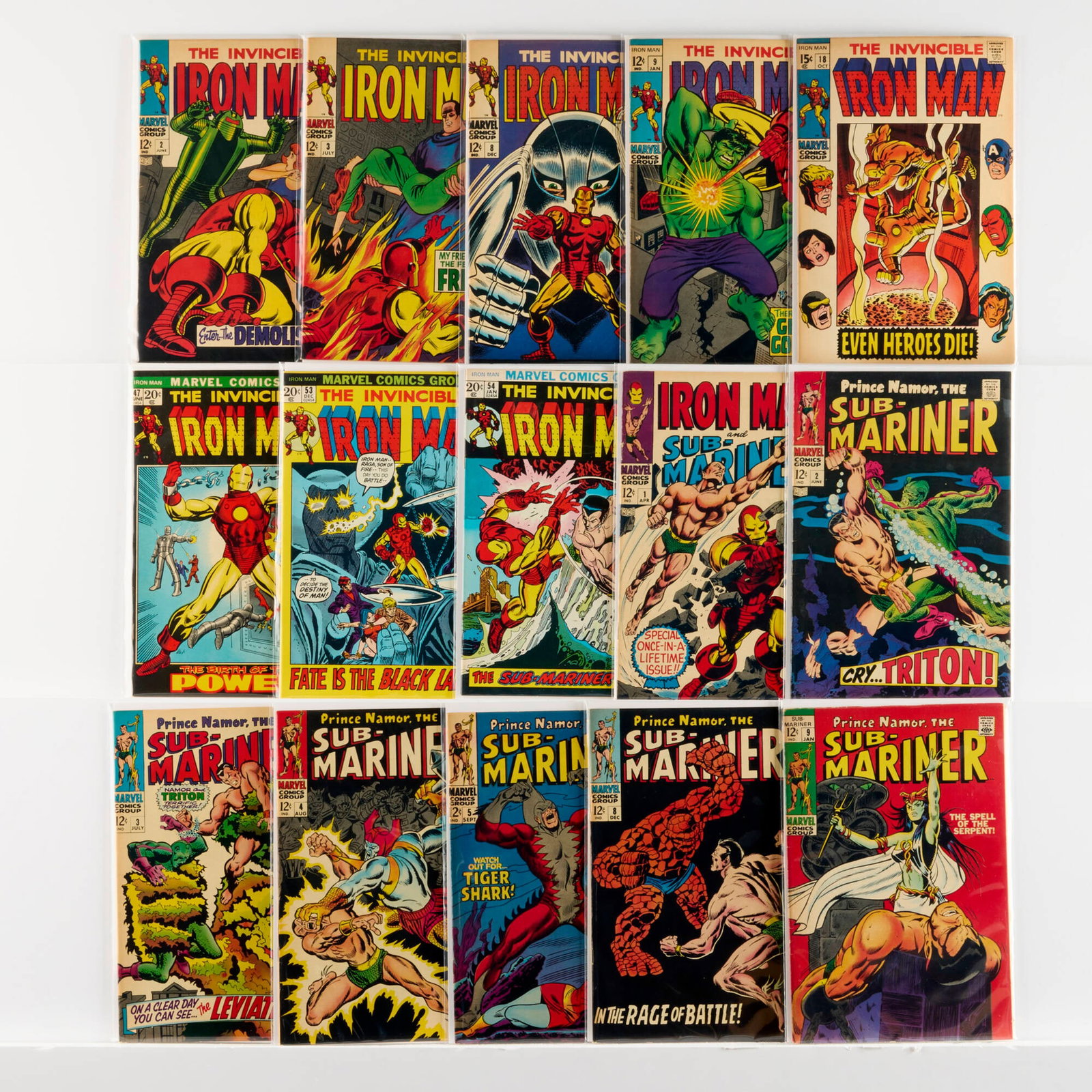 15 Marvel Comics Iron Man and Sub-Mariner Group (1 of 1)