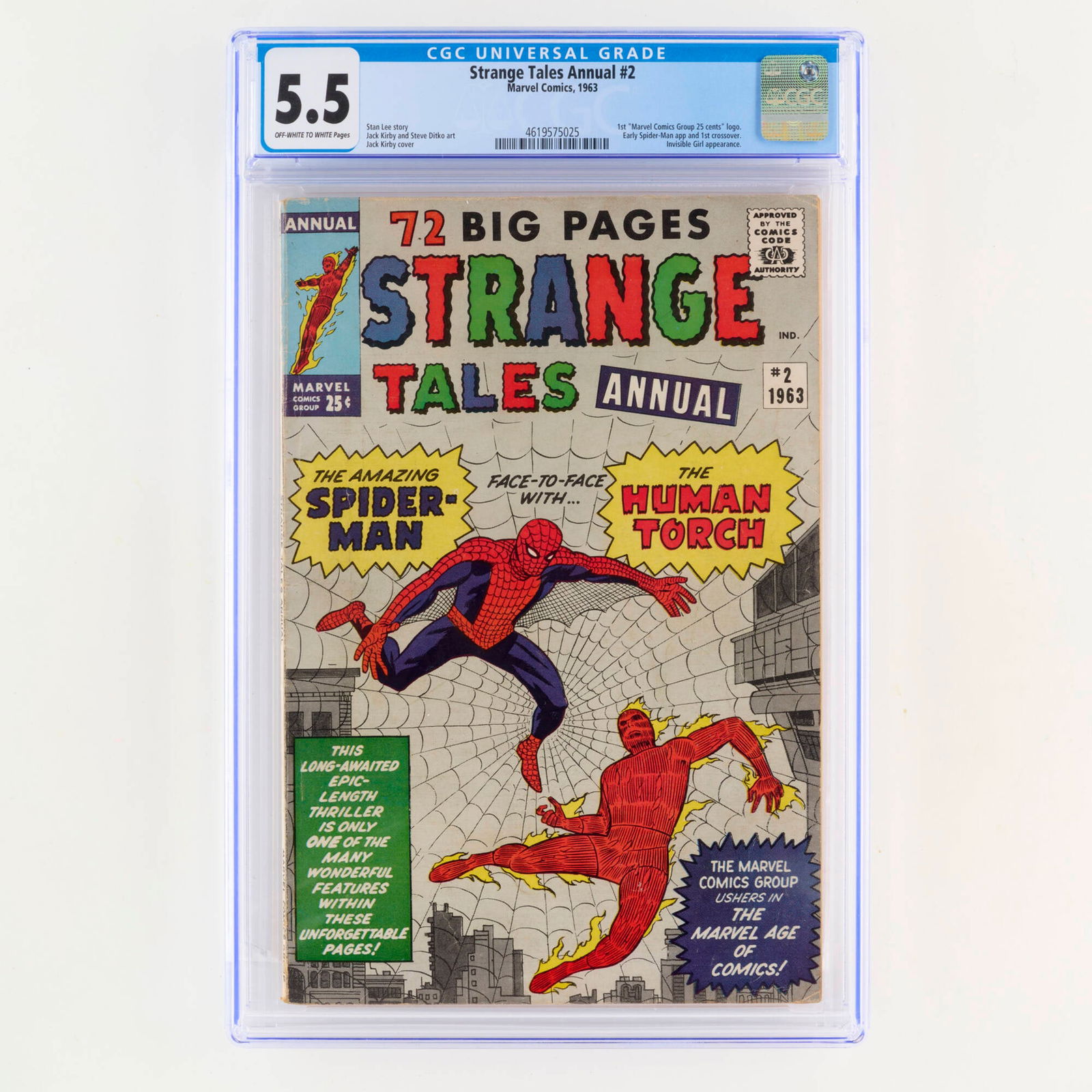 Marvel Comics Strange Tales Annual #2 CGC 5.5 (1 of 2)
