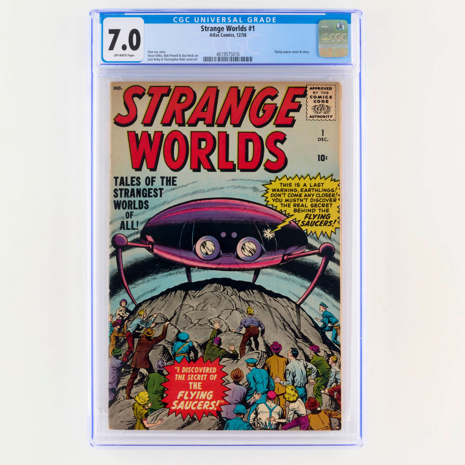 Atlas Comics Strange Worlds #1 CGC 7.0 (1 of 2)