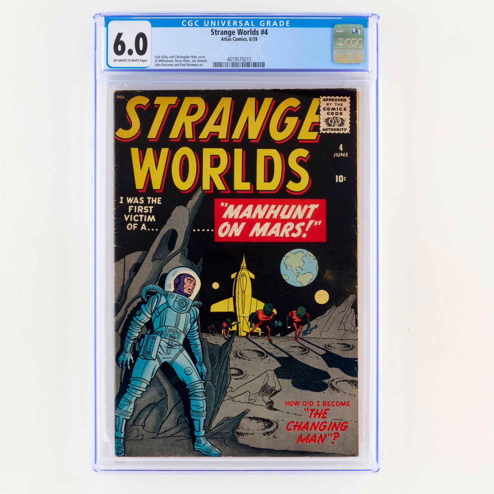 Atlas Comics Strange Worlds #4 CGC 6.0 (1 of 2)