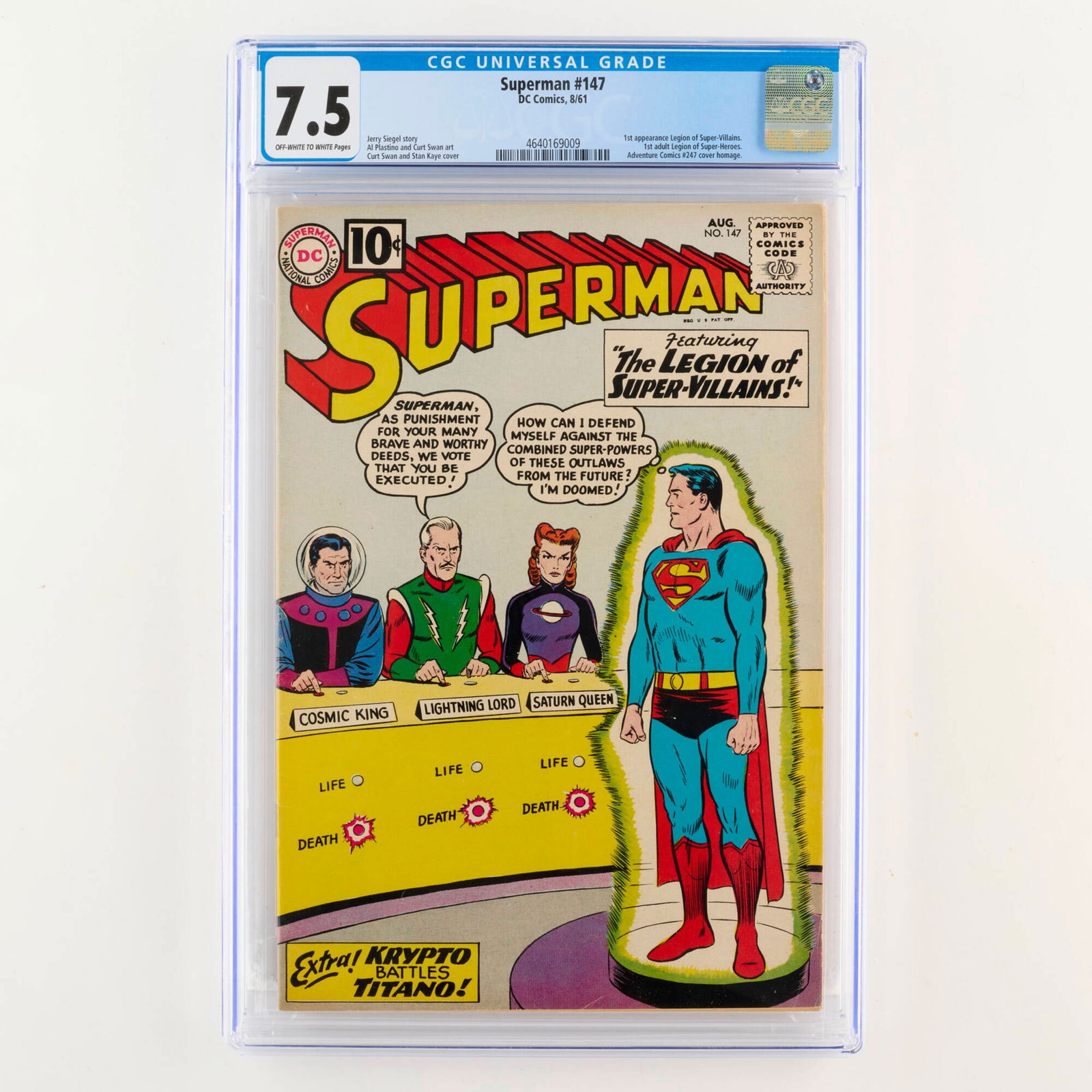 D.C. Comics Superman #147 CGC 7.5 (1 of 2)