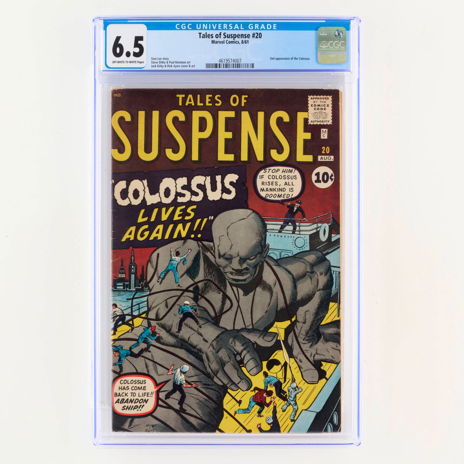 Marvel Comics Tales of Suspense #20 CGC 6.5 (1 of 2)