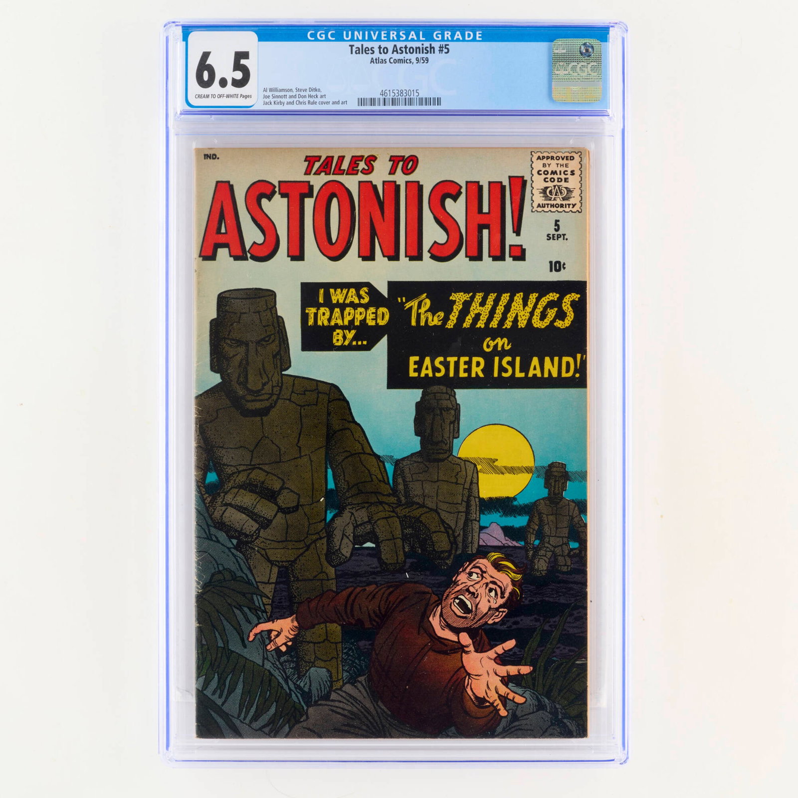 Atlas Comics Tales to Astonish #5 CGC 6.5 (1 of 2)