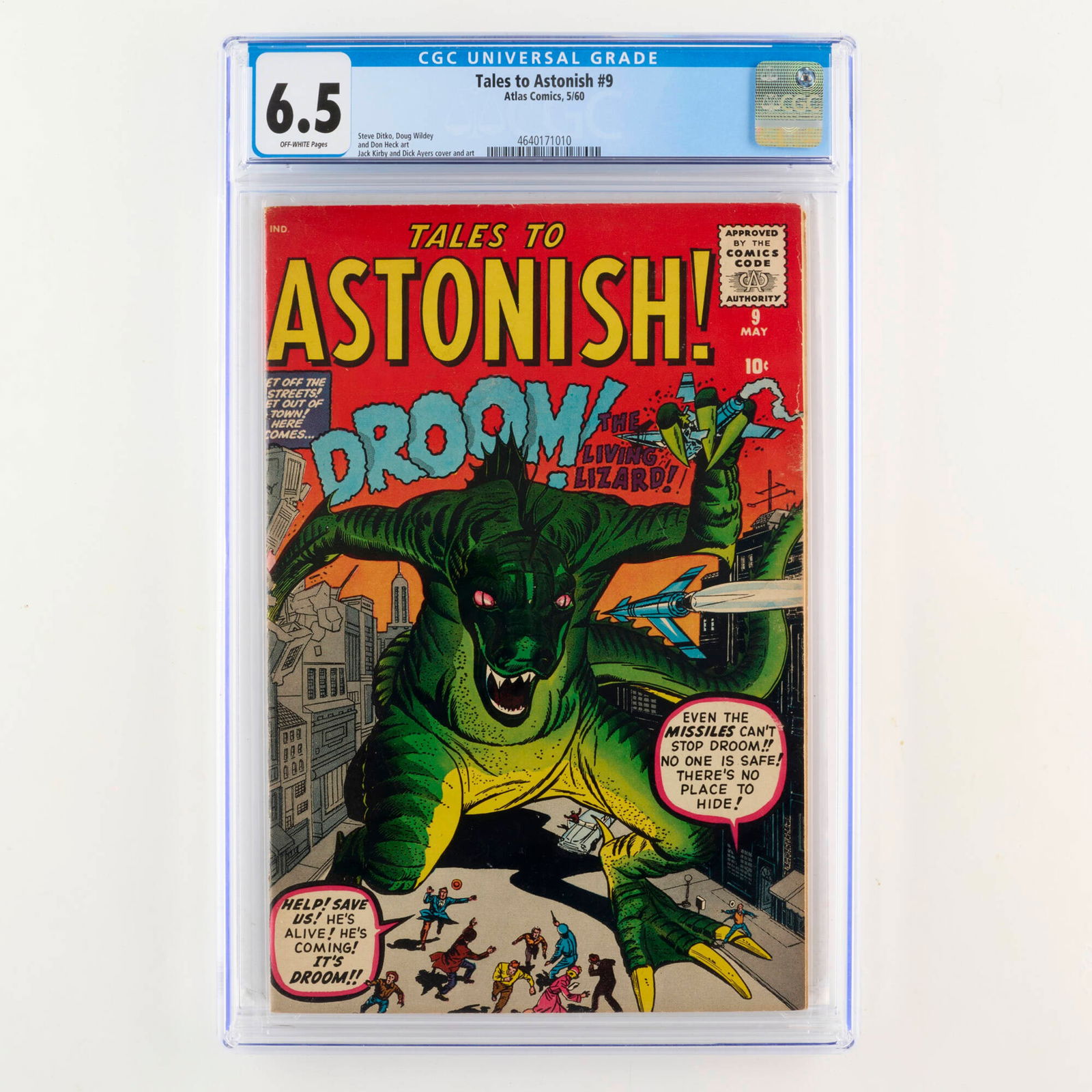 Atlas Comics Tales to Astonish #9 CGC 6.5 (1 of 2)
