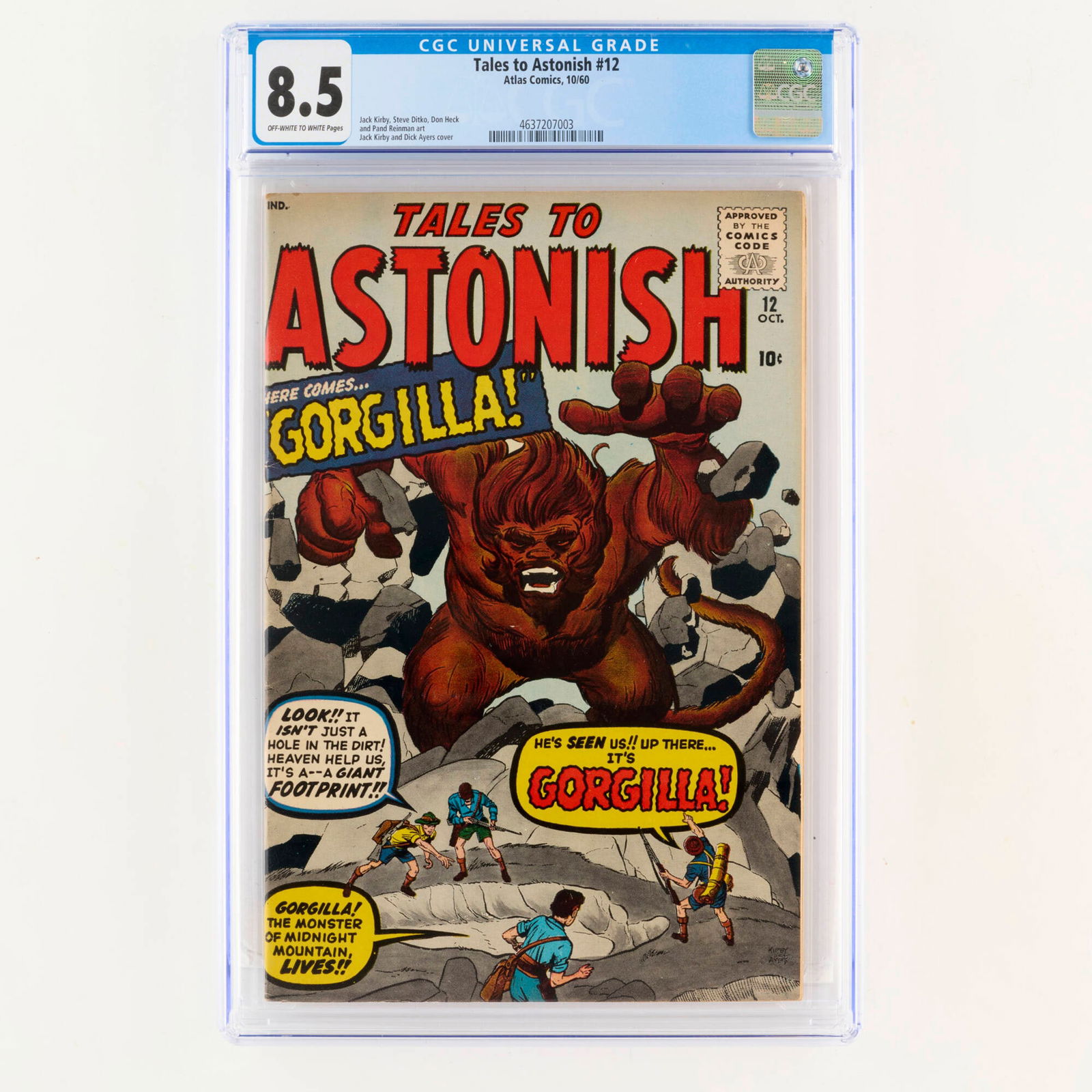 Atlas Comics Tales to Astonish #12 CGC 8.5 (1 of 2)