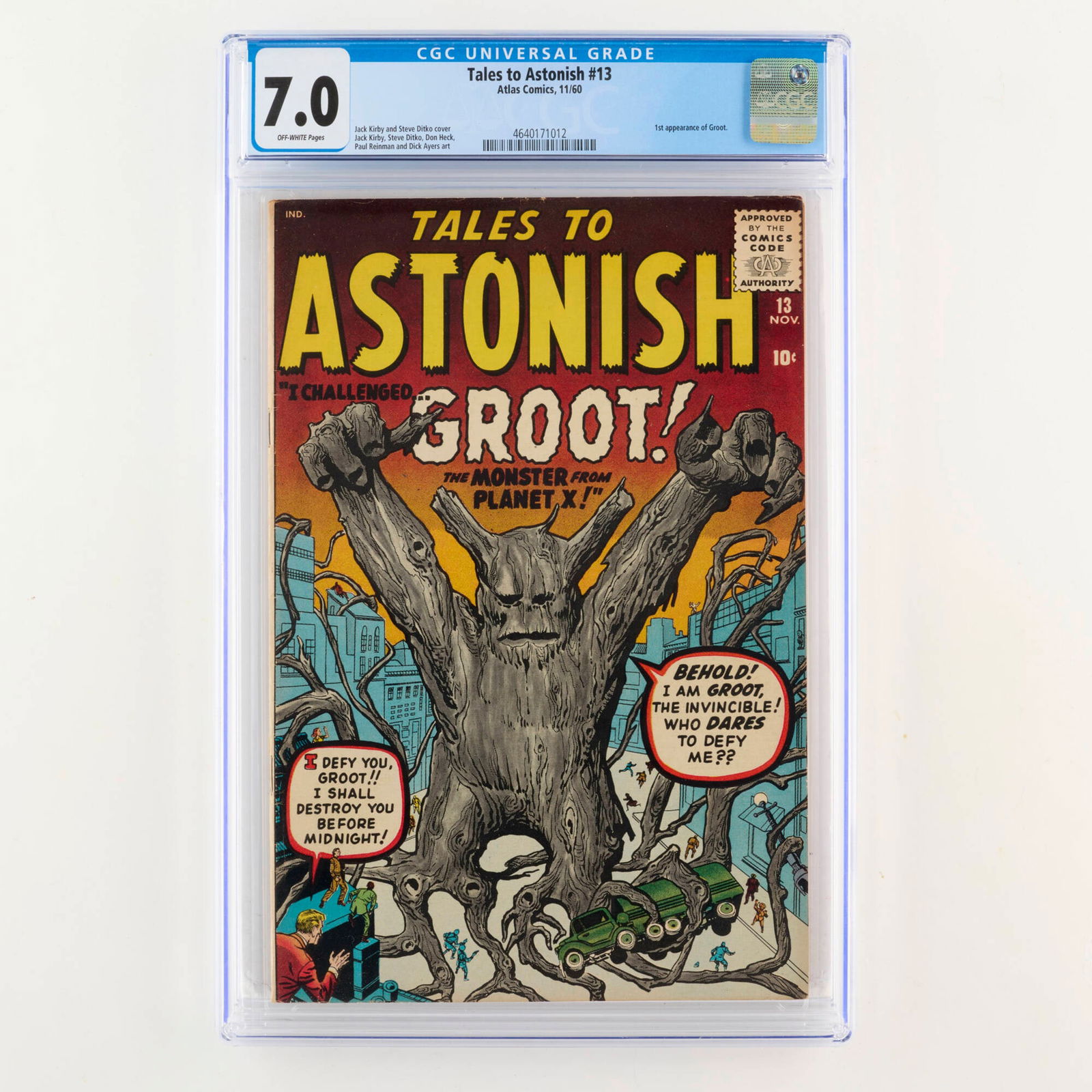 Atlas Comics Tales to Astonish #13 CGC 7.0 (1 of 2)