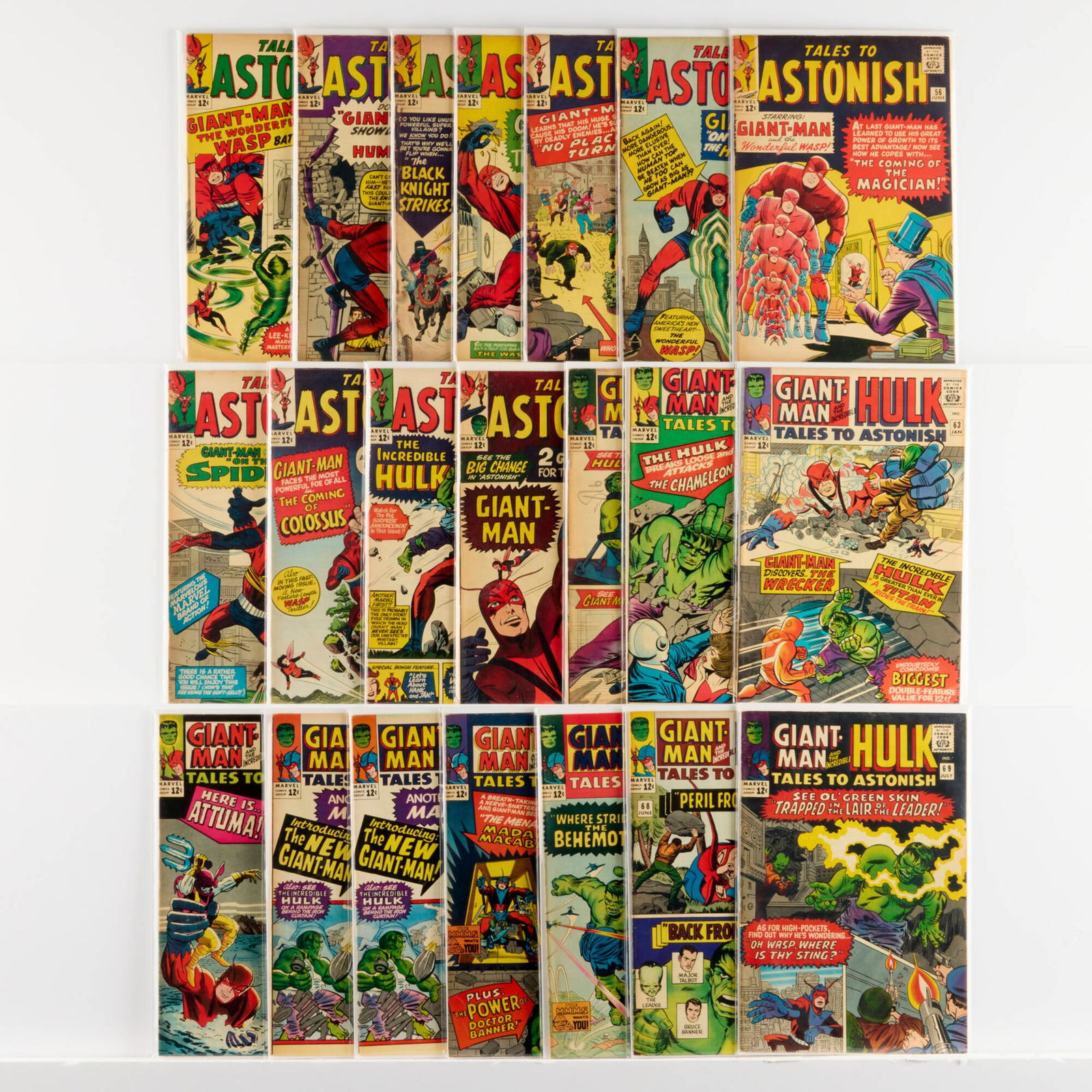 21 Marvel Comics Tales to Astonish #50-#69 Group (1 of 1)