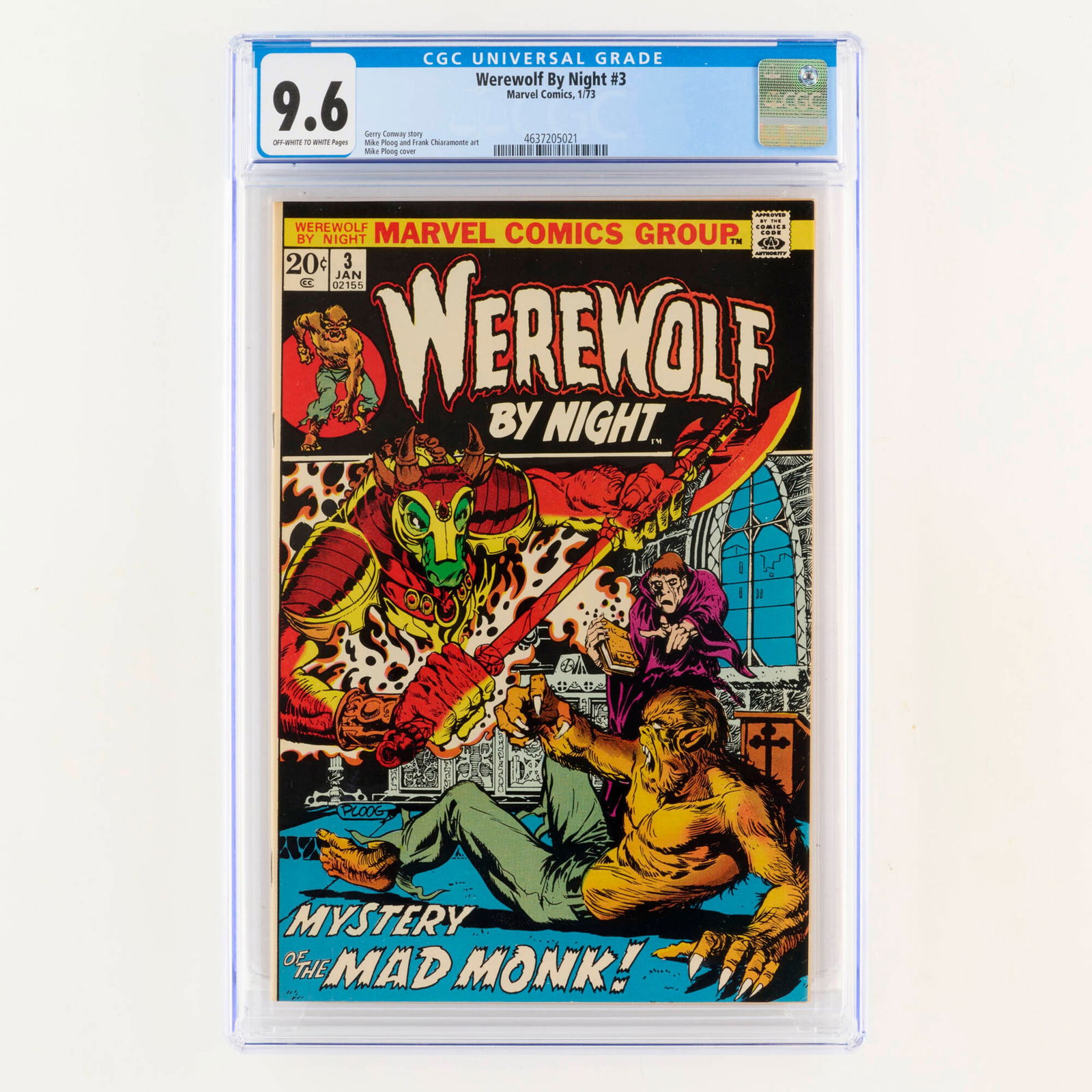 Marvel Comics Werewolf By Night #3 CGC 9.6 (1 of 2)