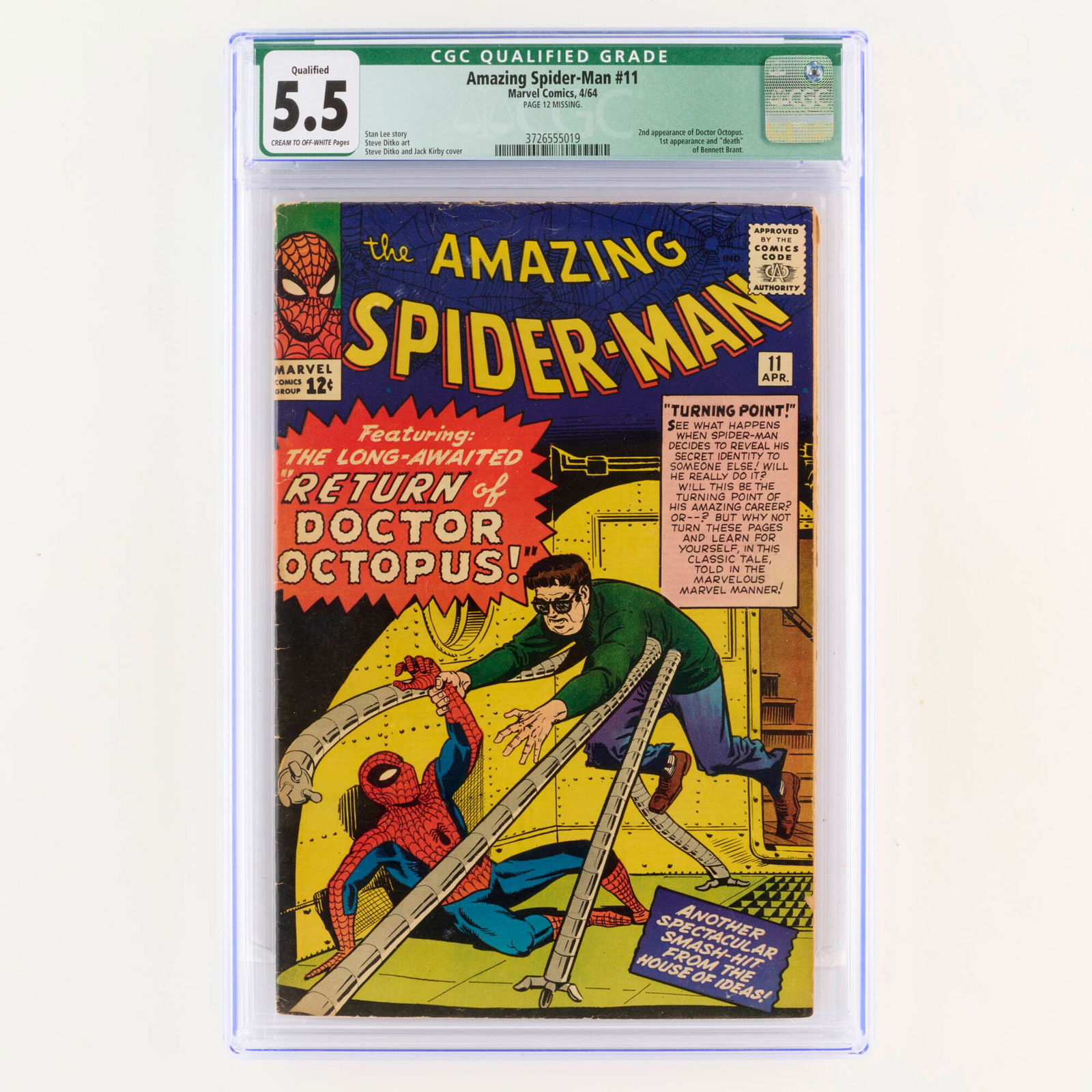 Marvel Comics Amazing Spider-Man #11 CGC 5.5 Qualified (1 of 2)
