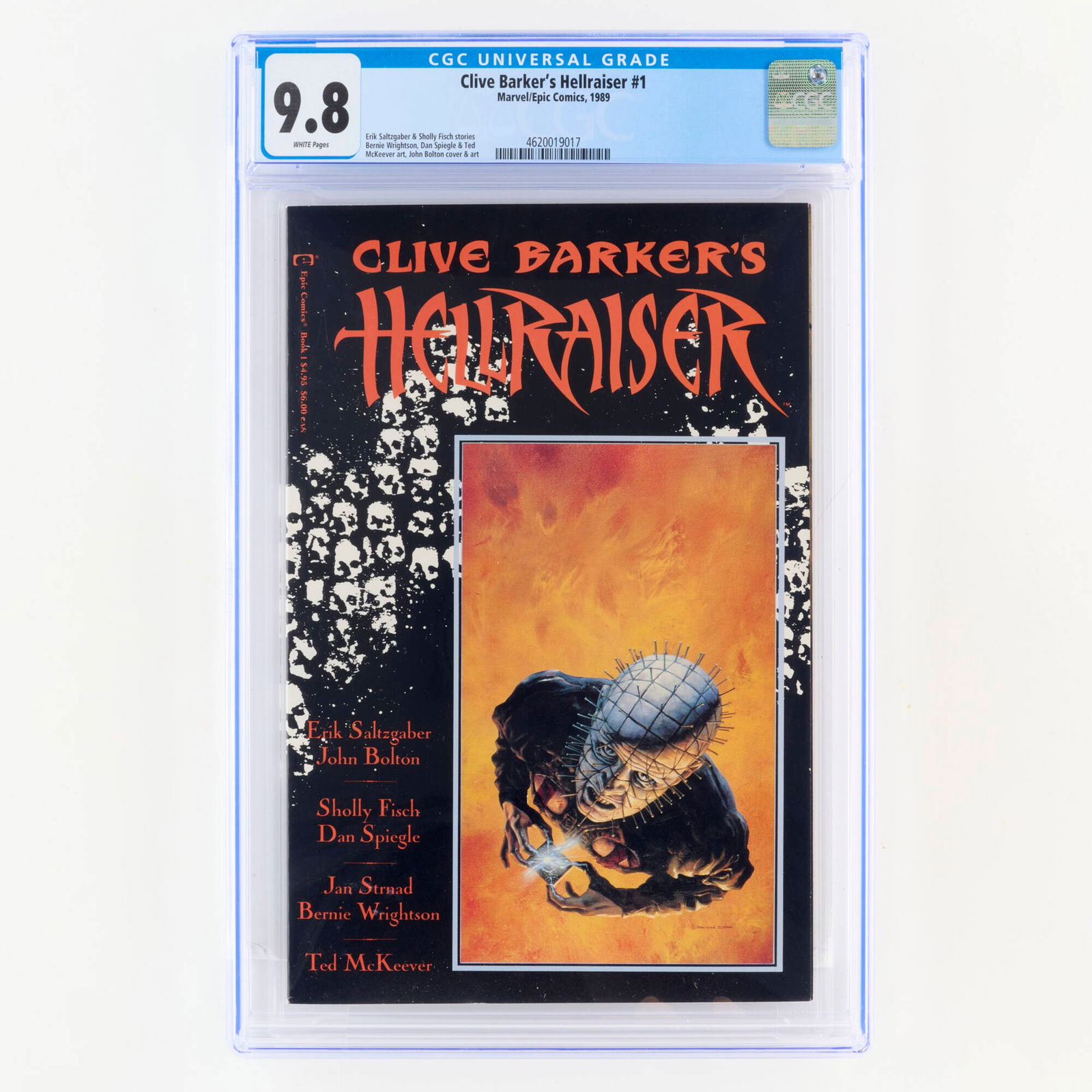 Marvel/Epic Comics Clive Barker's Hellraiser #1 CGC 9.8 (1 of 2)