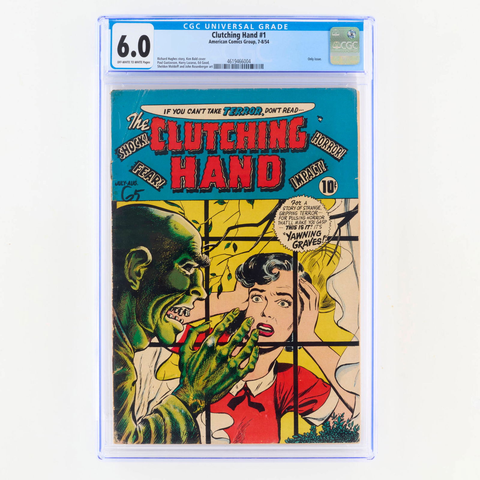American Comics Group Clutching Hand #1 CGC 6.0 (1 of 2)