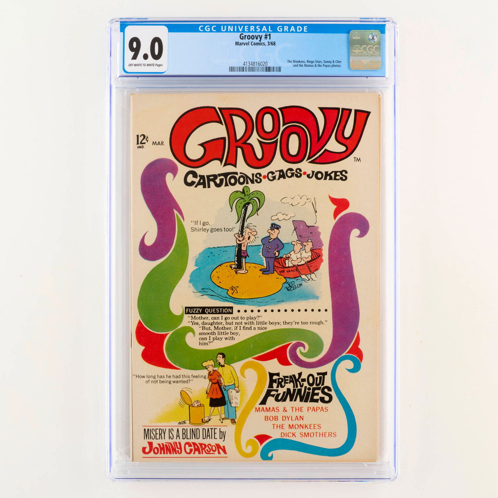 Marvel Comics Groovy #1 CGC 9.0 (1 of 2)