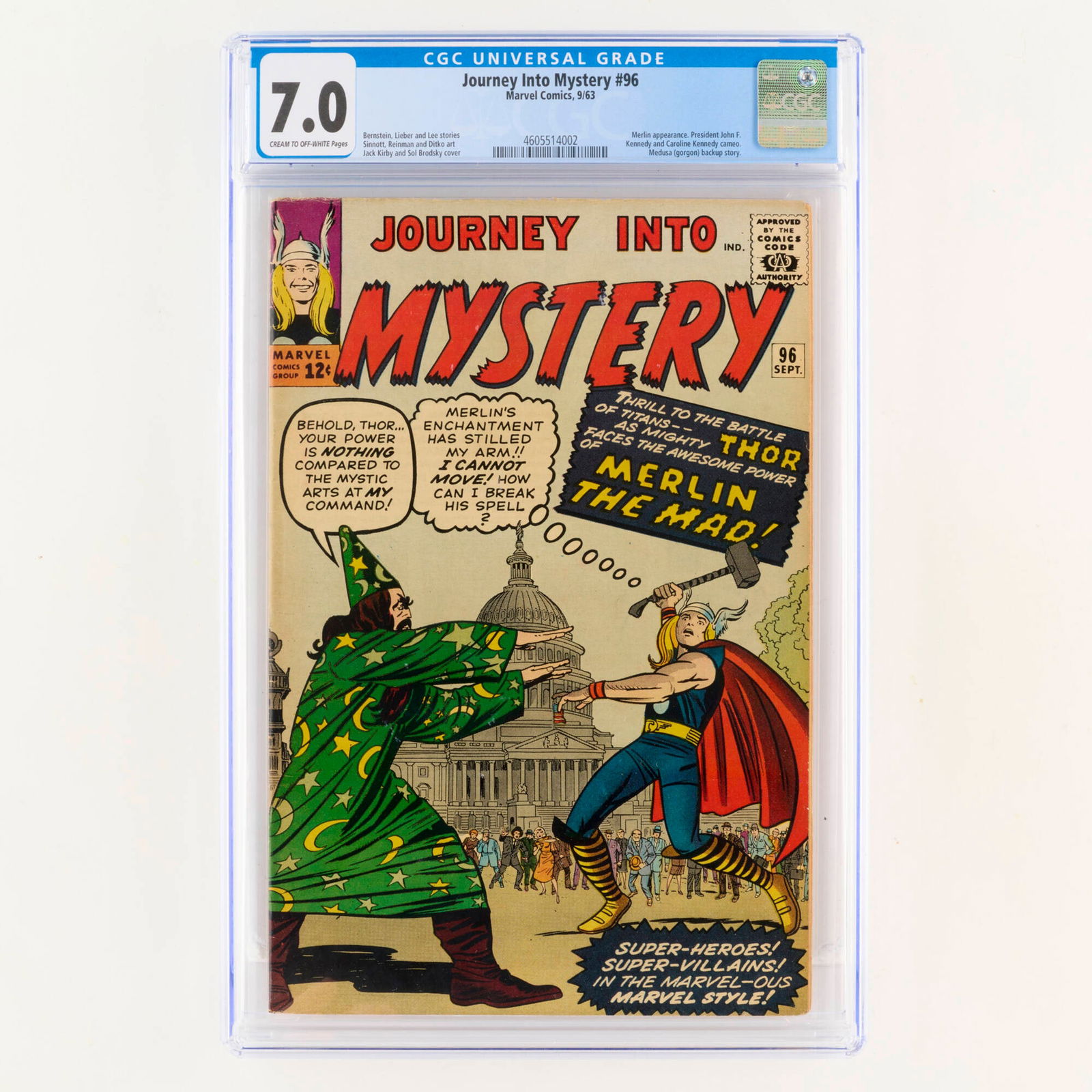 Marvel Comics Journey Into Mystery #96 CGC 7.0 (1 of 2)