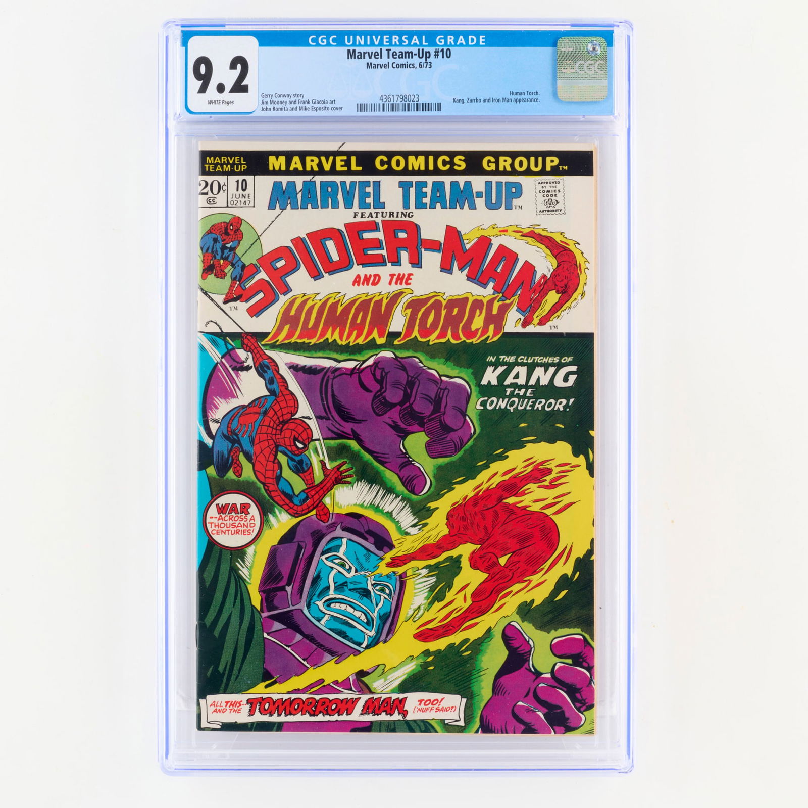 Marvel Comics Marvel Team-Up #10 CGC 9.2 (1 of 2)