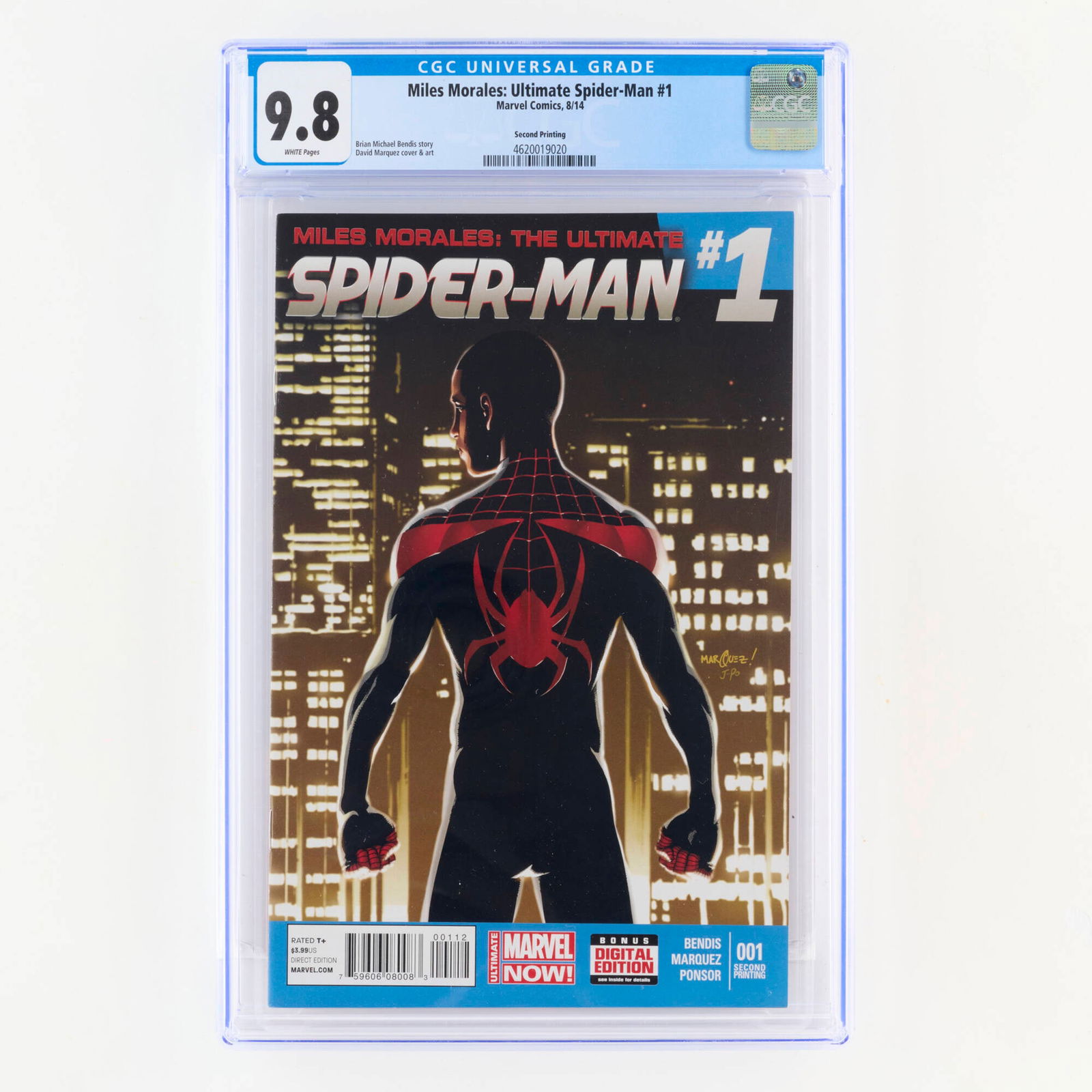 Marvel Comics Miles Morales: Ultimate Spider-Man #1 CGC 9.8 Second Print (1 of 2)