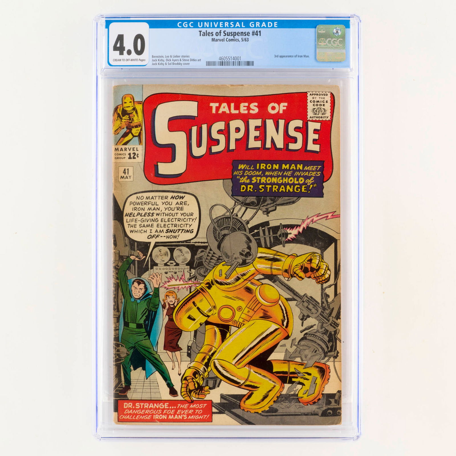 Marvel Comics Tales of Suspense #41 CGC 4.0 (1 of 2)