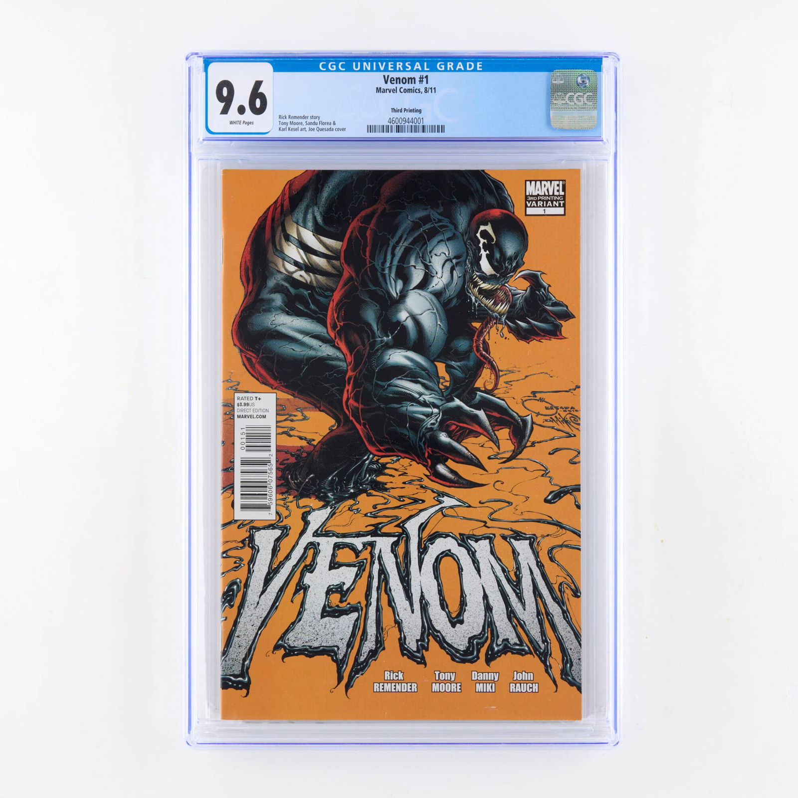 Marvel Comics Venom #1 Third Print CGC 9.6 (1 of 2)