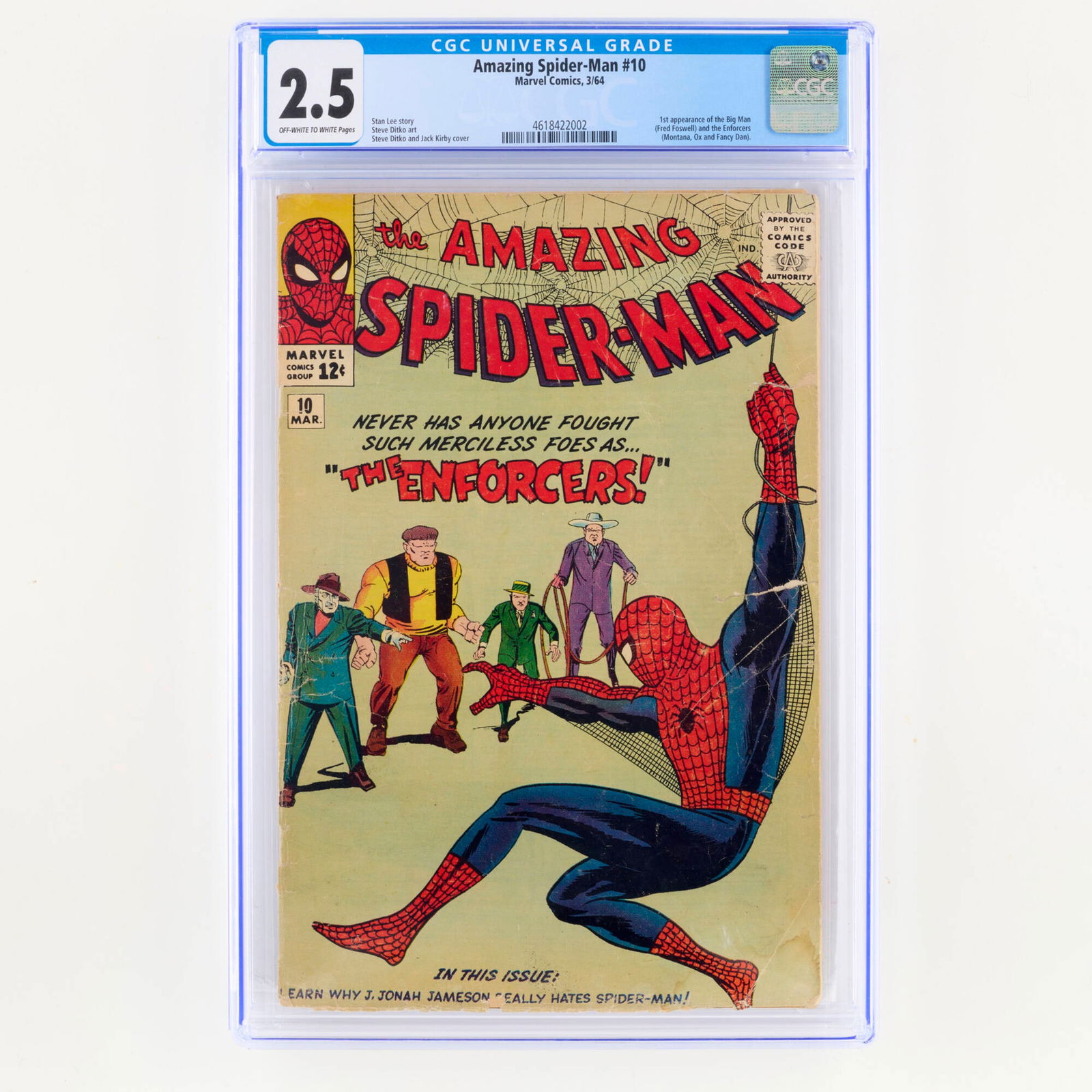 Marvel Comics Amazing Spider-Man #10 CGC 2.5 (1 of 2)