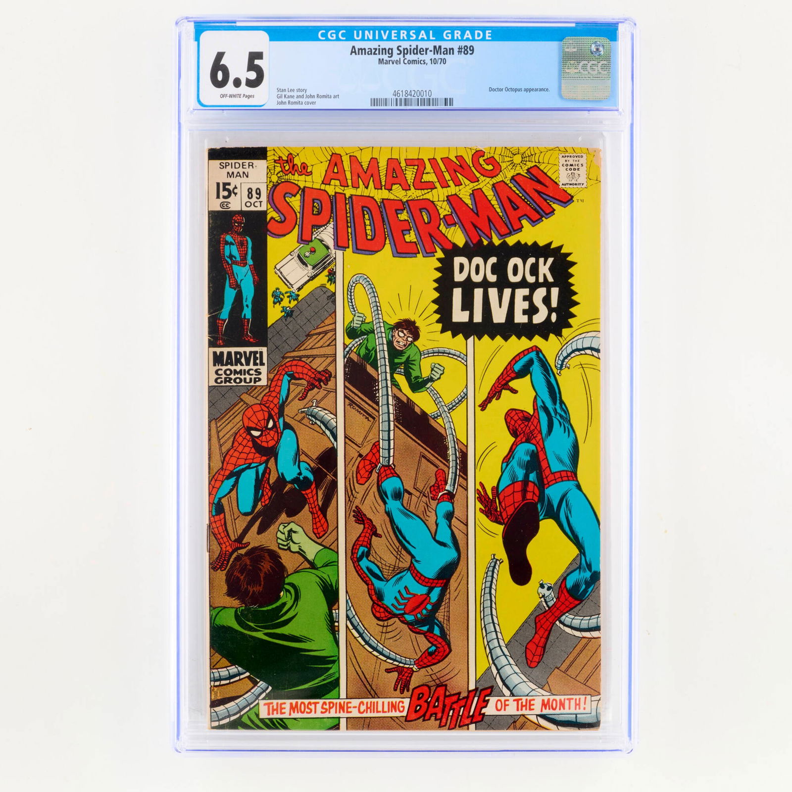 Marvel Comics Amazing Spider-Man #89 CGC 6.5 (1 of 2)