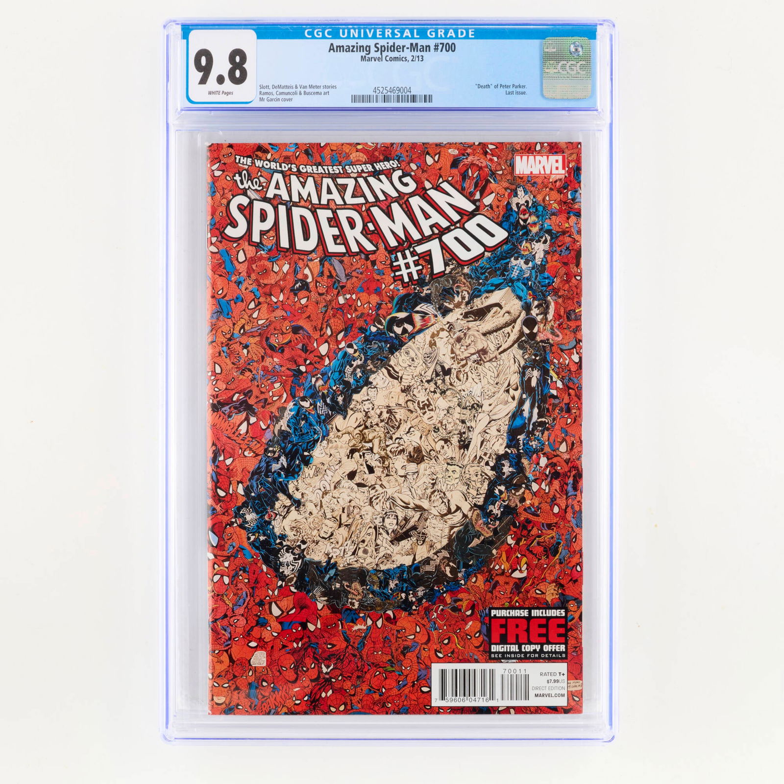 Marvel Comics Amazing Spider-Man #700 CGC 9.8 (1 of 2)