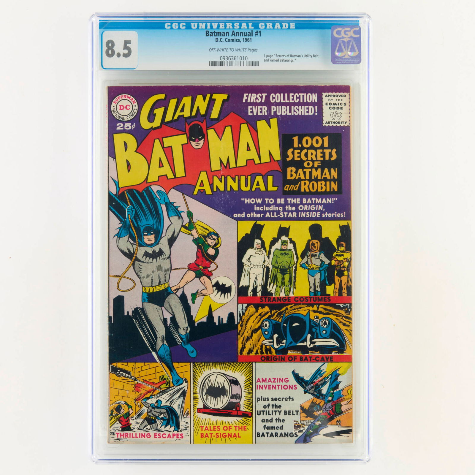 DC Comics Batman Annual #1 CGC 8.5 (1 of 2)