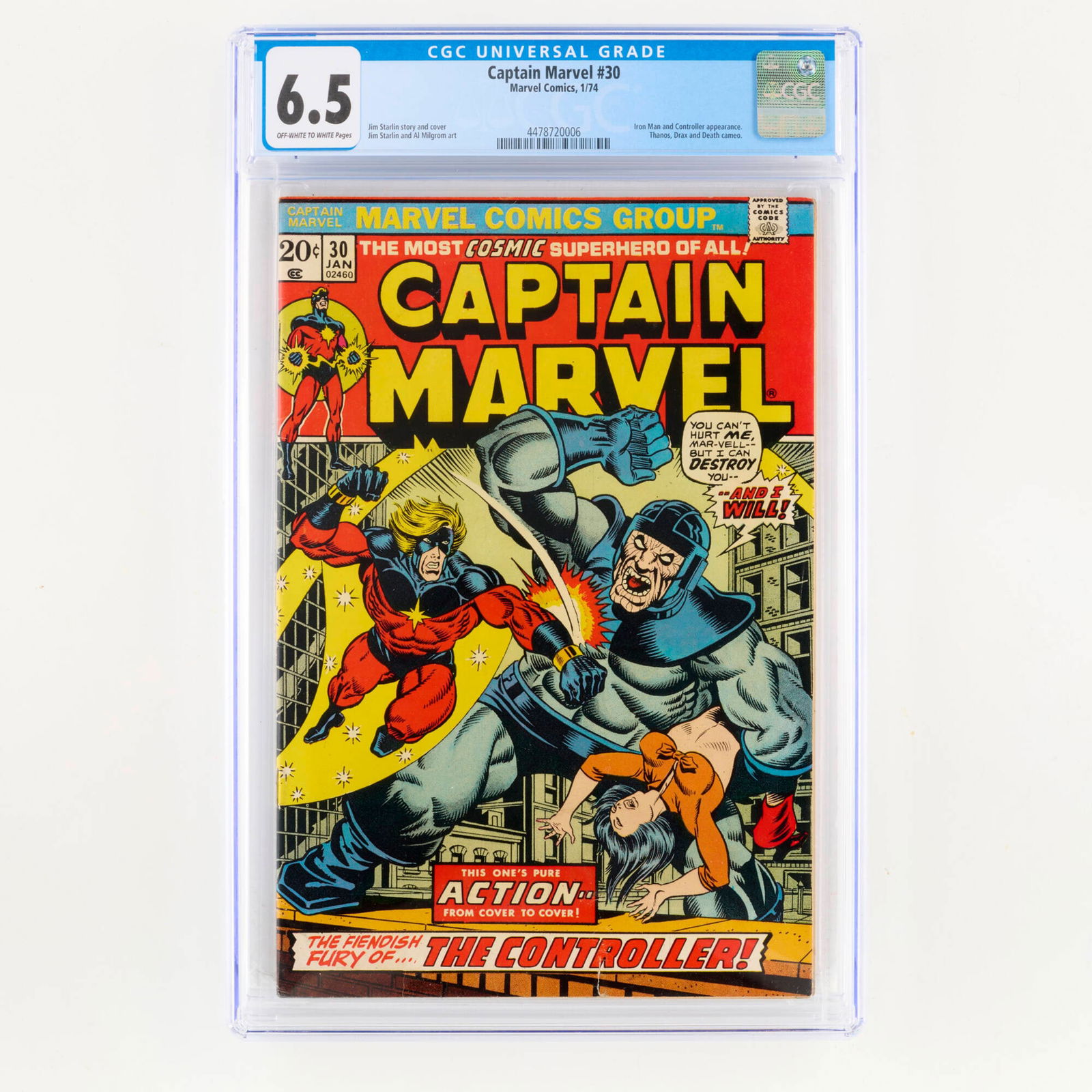 Marvel Comics Captain Marvel #30 CGC 6.5 (1 of 2)