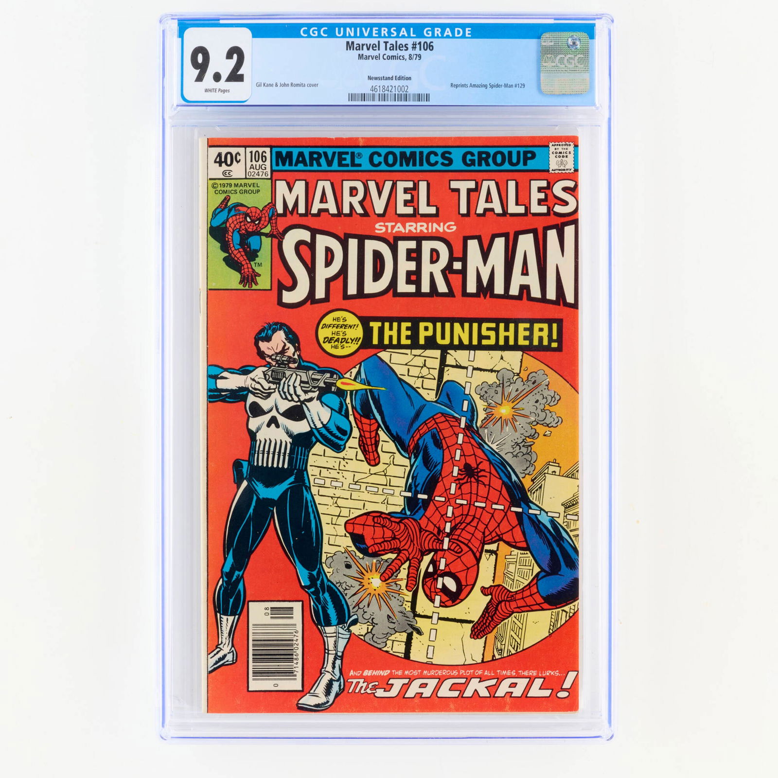 Marvel Comics Marvel Tales #106 CGC 9.2 Newsstand (1 of 2)