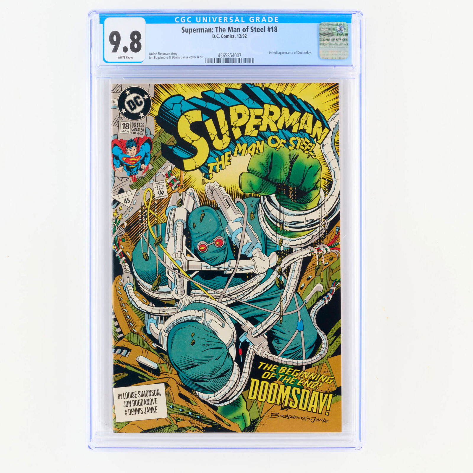 DC Comics Superman: The Man of Steel #18 CGC 9.8 (1 of 2)