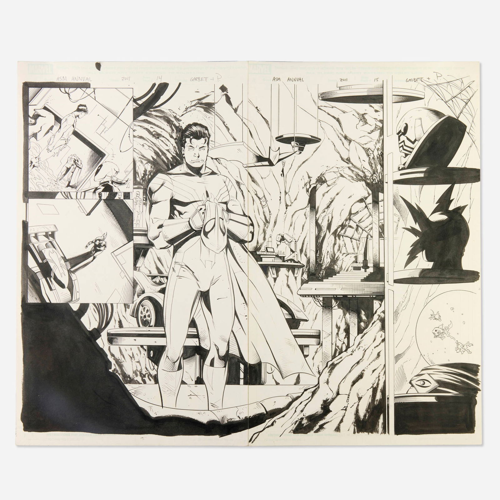 Lee Garbett and Mark Pennington, Amazing Spider-Man Annual #38 Story Pg 14-15  (Marvel Comics, 2011) (1 of 1)