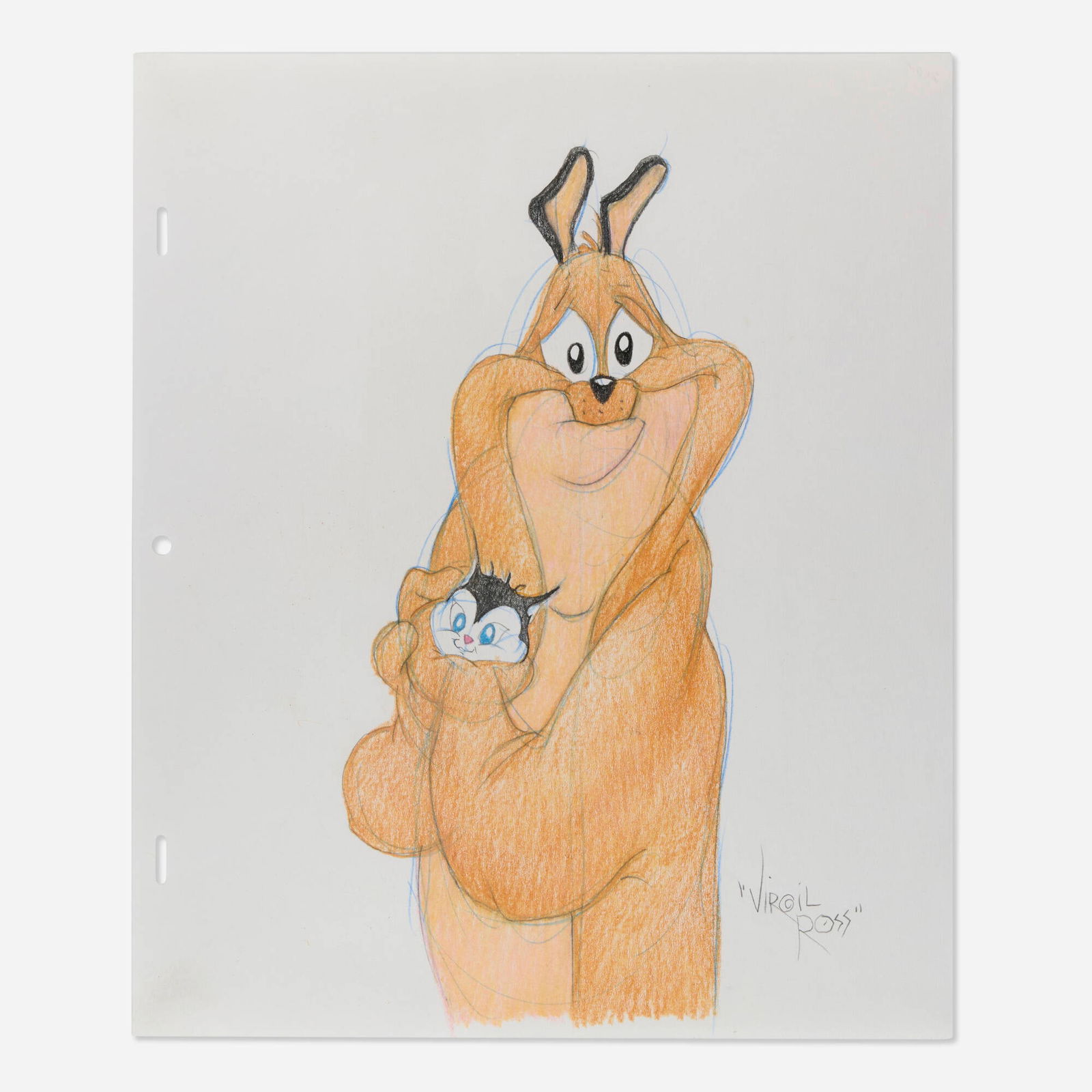 Virgil Ross, Mark Anthony and Pussyfoot Color Illustration (Looney Tunes) (1 of 1)
