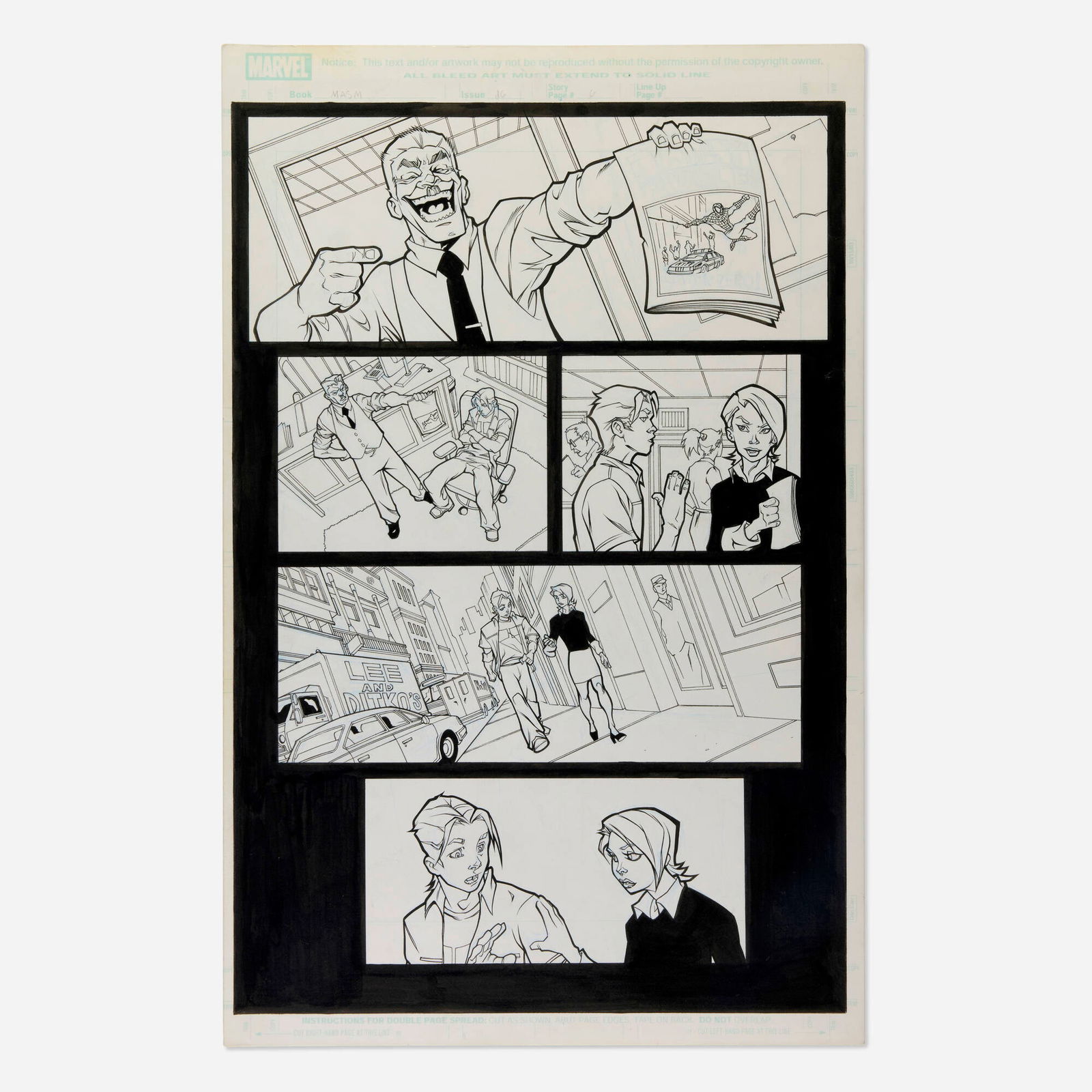 Gustavo Vazquez, Marvel Age Spider-Man #16 Story Page 6 Original Art (Marvel Comics, 2004) (1 of 1)