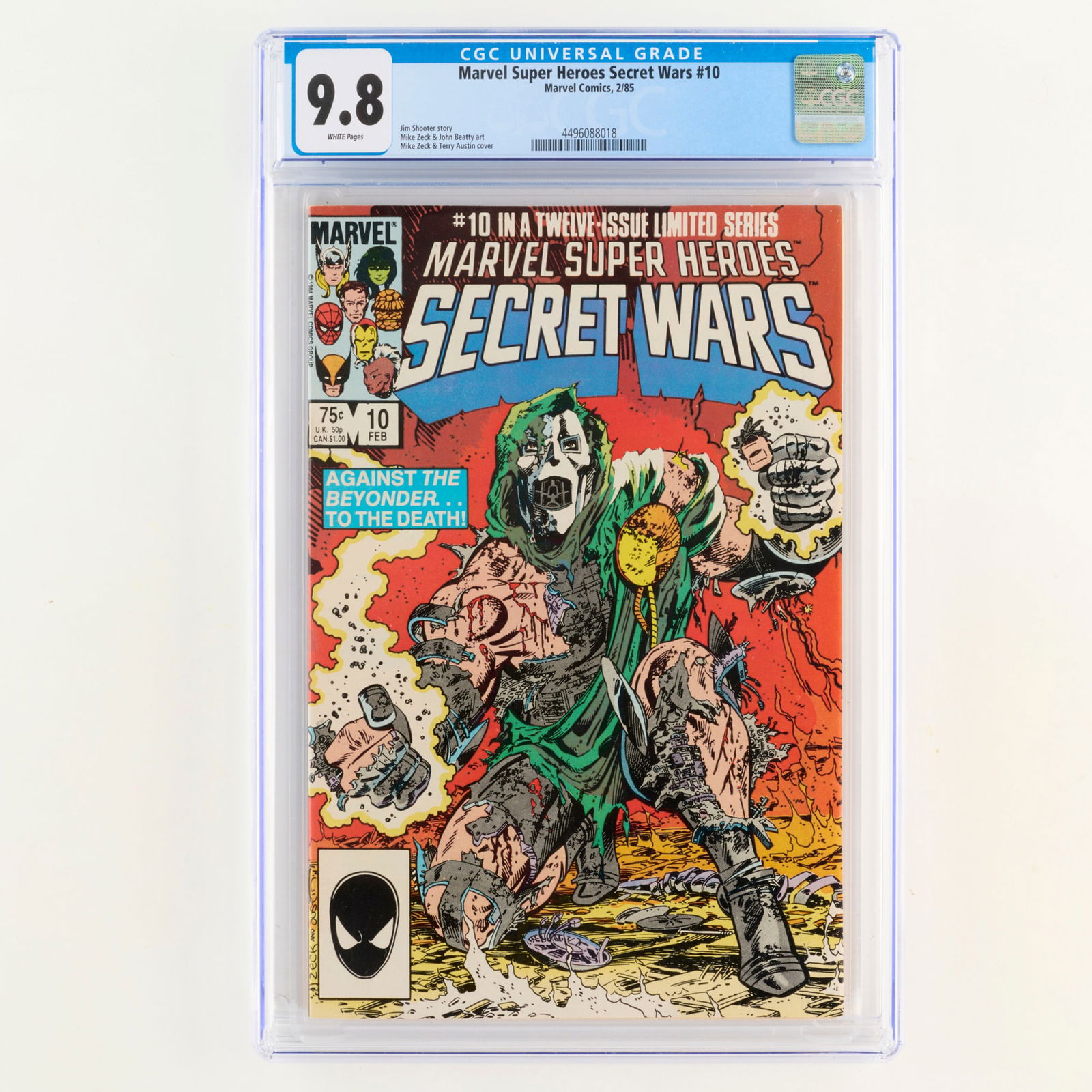 Marvel Comics Marvel Super Heroes Secret Wars #10 CGC 9.8 (1 of 2)