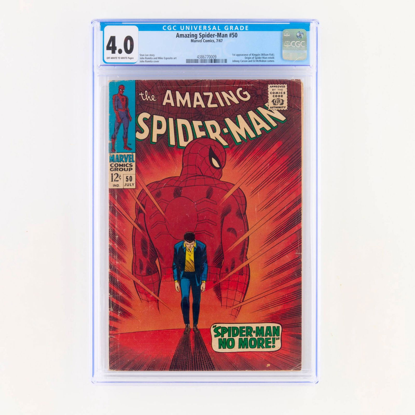 Marvel Comics Amazing Spider-Man #50 CGC 4.0 (1 of 2)