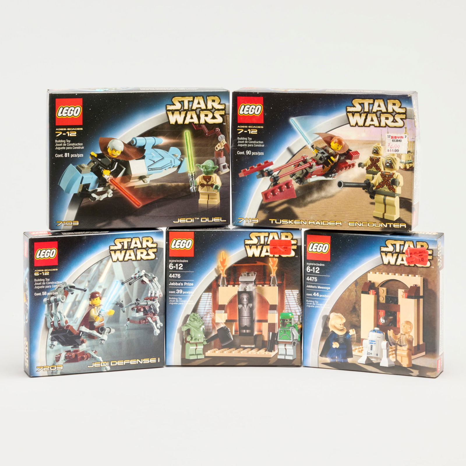 5PC 2002-03 LEGO Star Wars Group Factory Sealed (1 of 2)