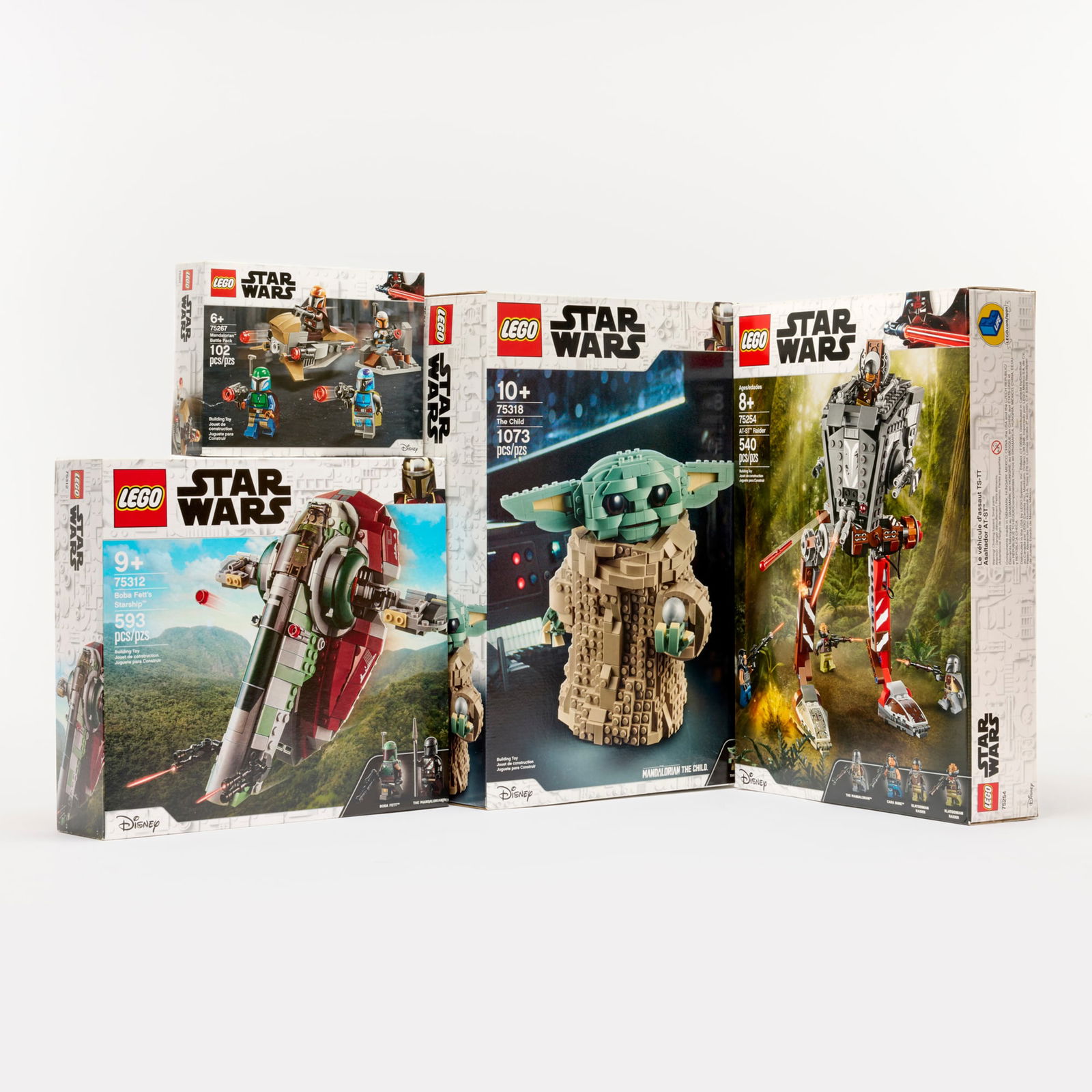 4PC 2019-21 LEGO Star Wars The Mandalorian Related Group Factory Sealed (1 of 2)