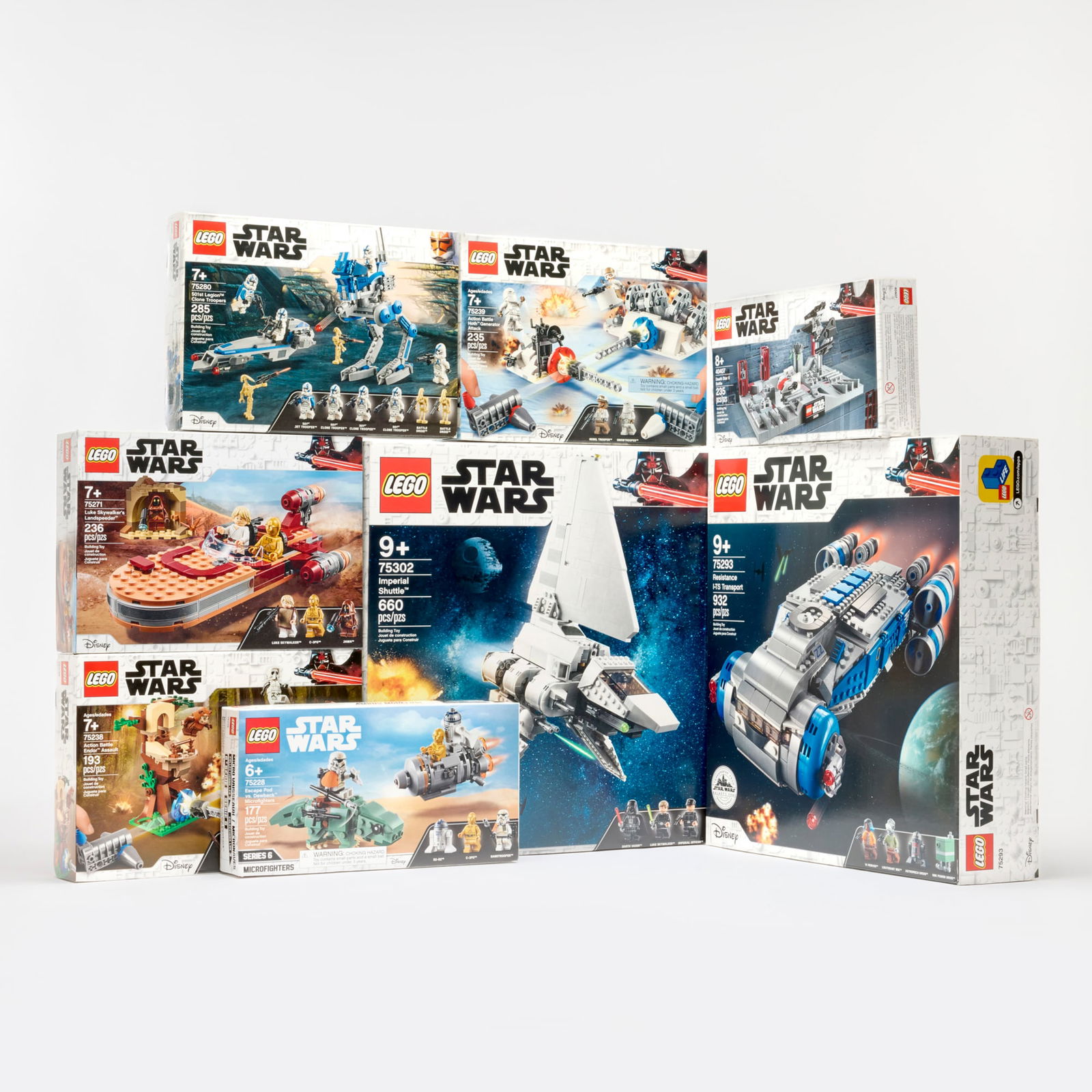 8PC 2019-21 LEGO Star Wars Group Factory Sealed (1 of 2)