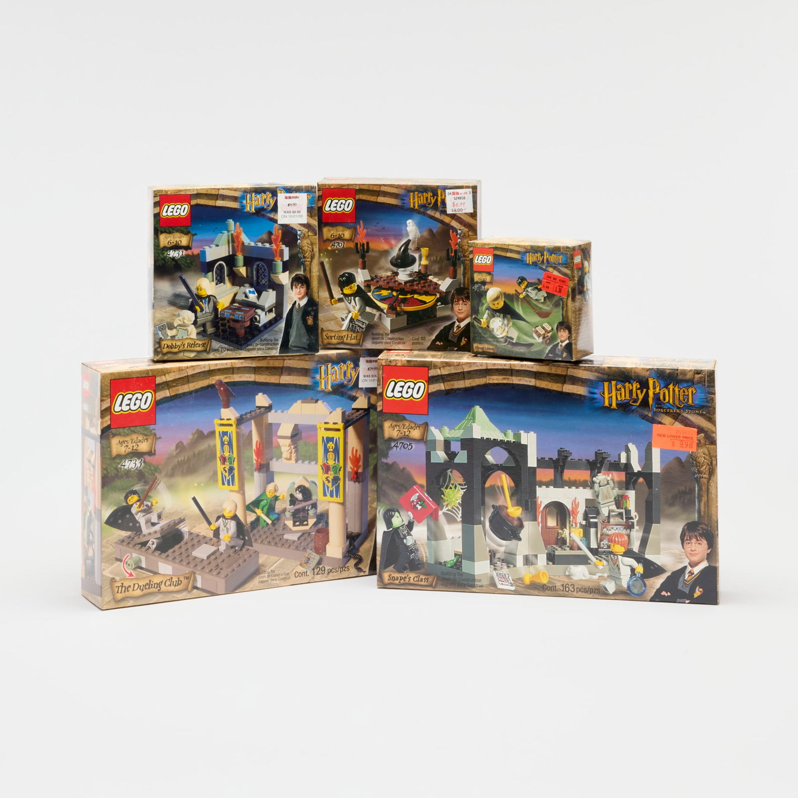 5PC 2001-02 LEGO Harry Potter Group Factory Sealed (1 of 2)