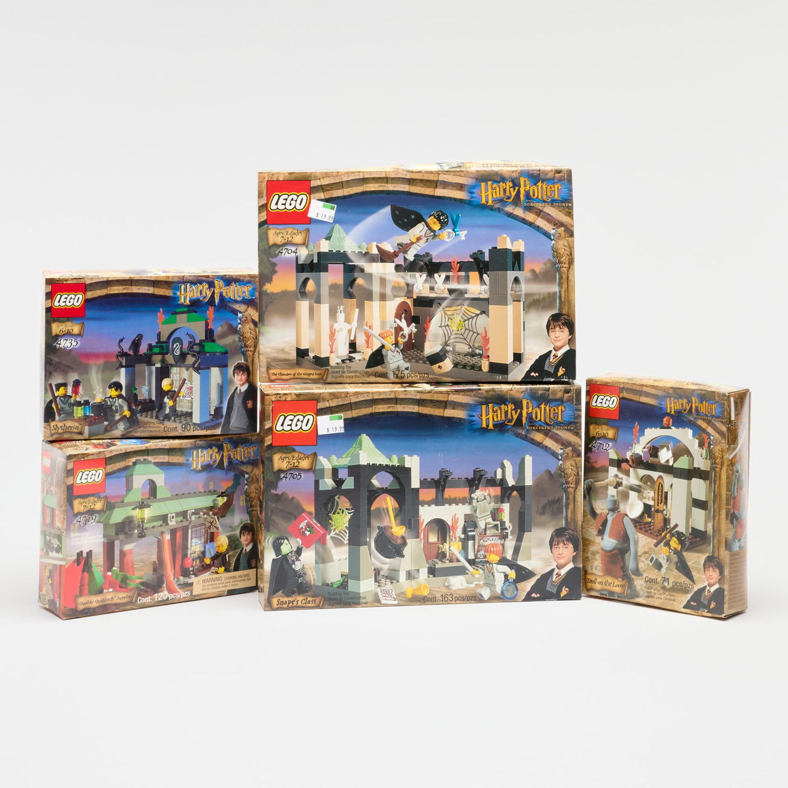 5PC 2001-03 LEGO Harry Potter Group Factory Sealed (1 of 2)