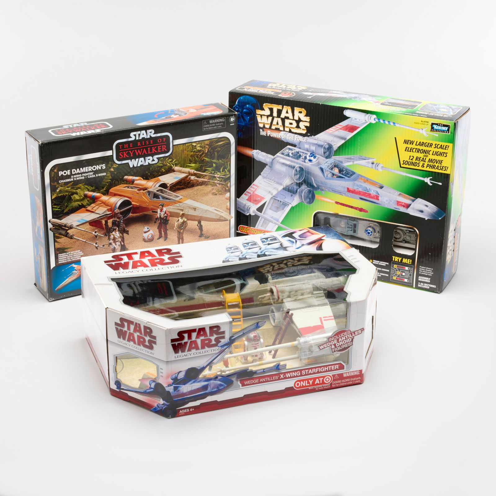 3PC 1998-2019 Kenner and Hasbro Star Wars X-Wing Vehicle Group Factory Sealed (1 of 2)