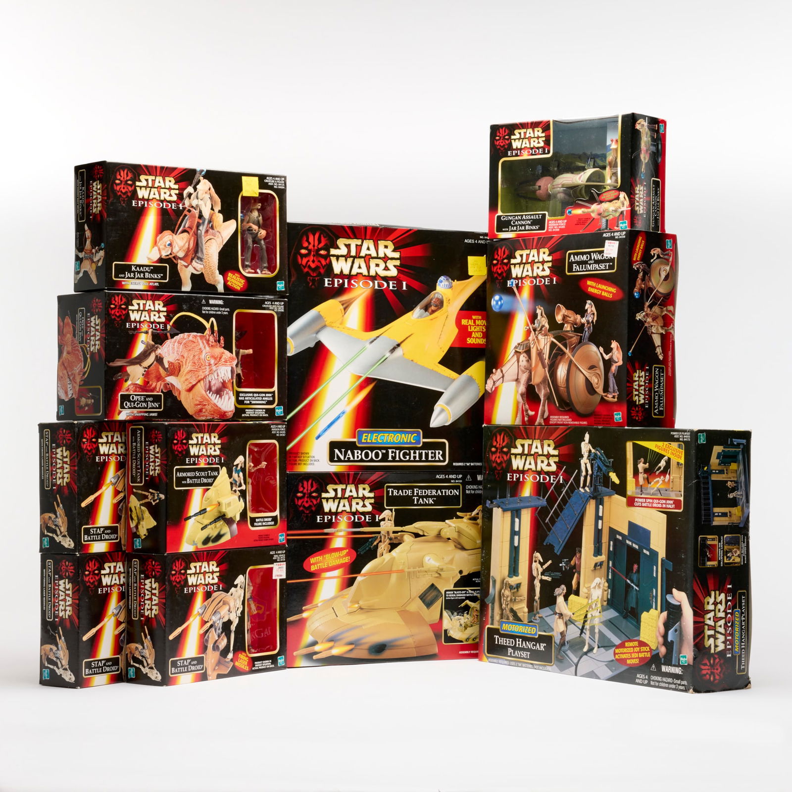 11PC 1998-99 Hasbro Star Wars Episode I Naboo Related Vehicles and Playset Group Factory Sealed (1 of 2)