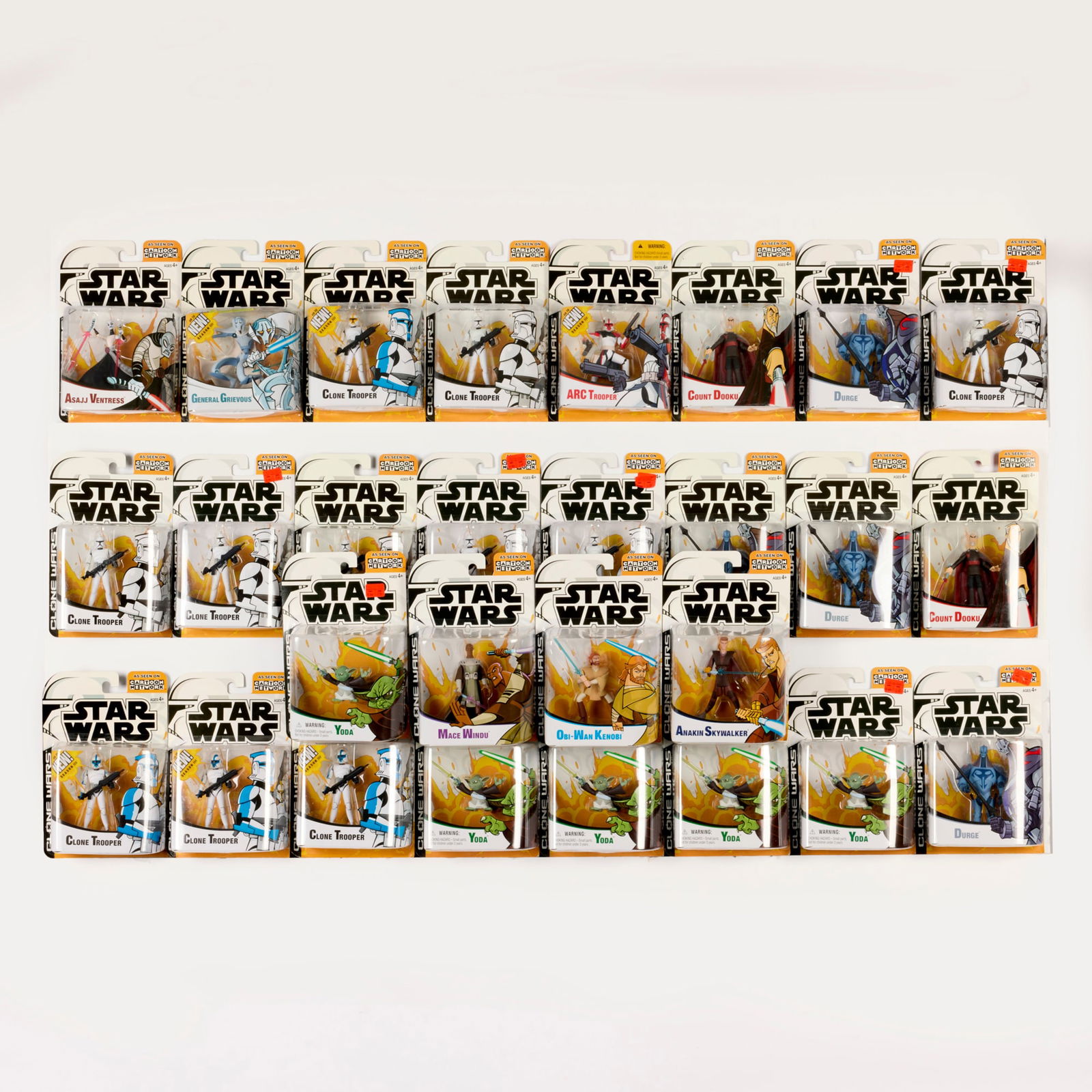 28PC 2003-05 Hasbro Star Wars Clone Wars Group Factory Sealed (1 of 2)