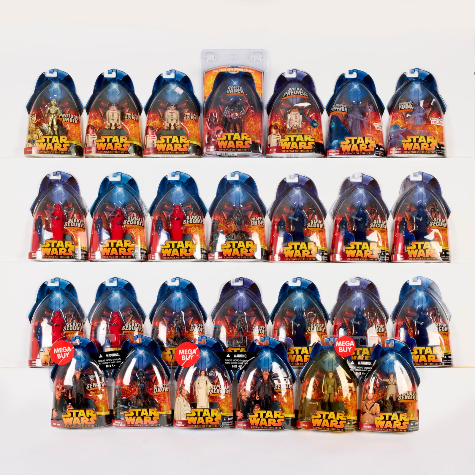 24PC 2005 Hasbro Star Wars Revenge of the Sith Group Factory Sealed (1 of 2)