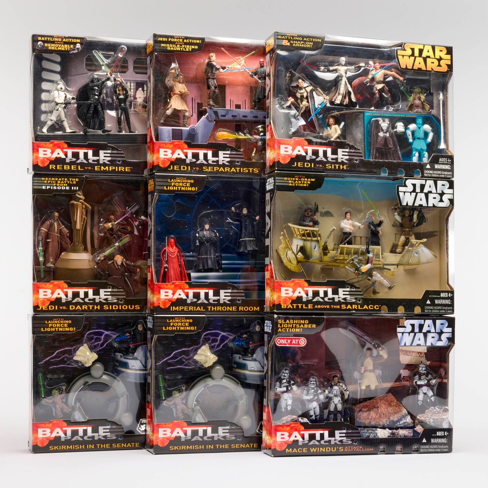 9PC 2005-06 Hasbro Star Wars Battle Packs Group Factory Sealed (1 of 2)