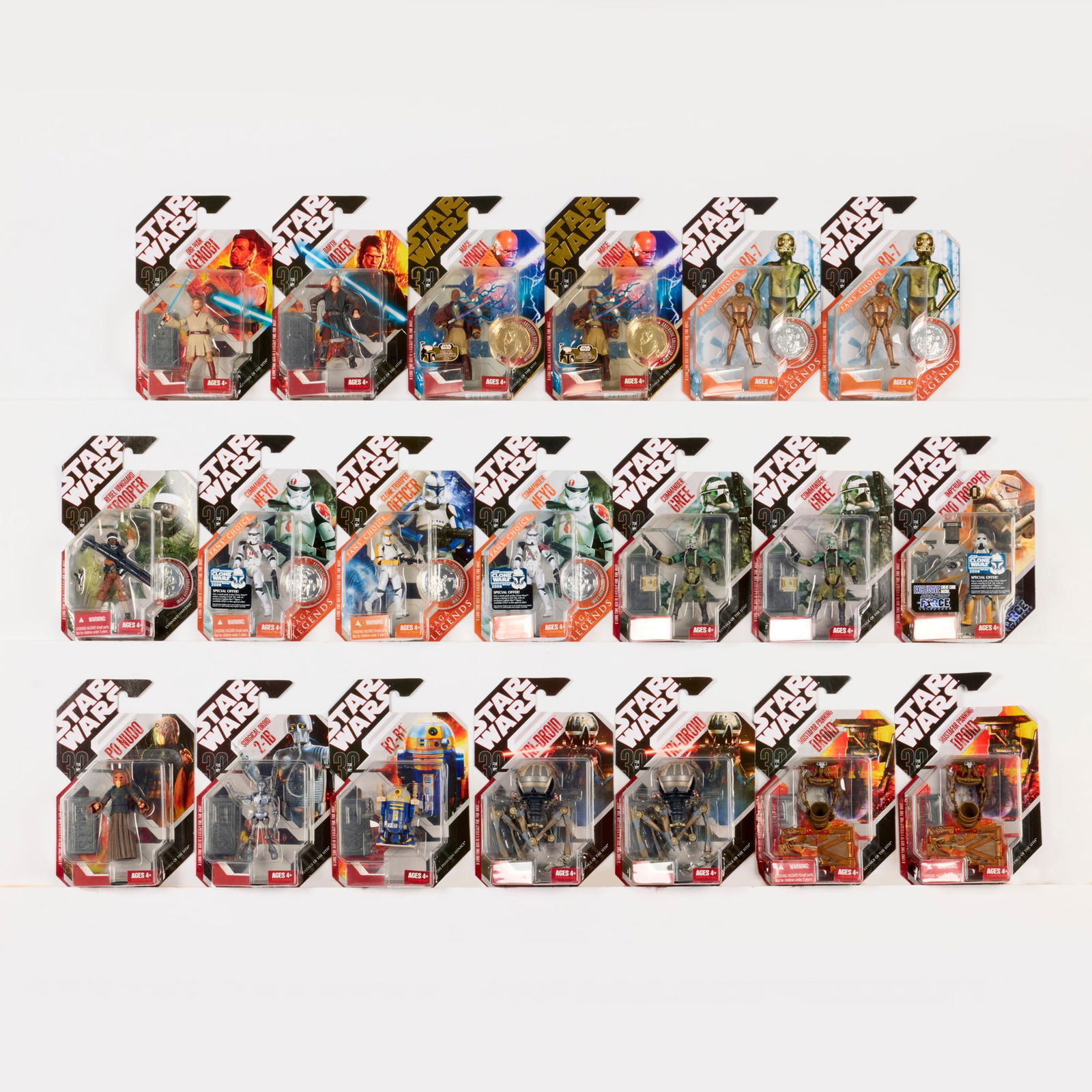 20PC 2006-07 Hasbro Star Wars 30th Anniversary Collection Group Factory Sealed (1 of 2)