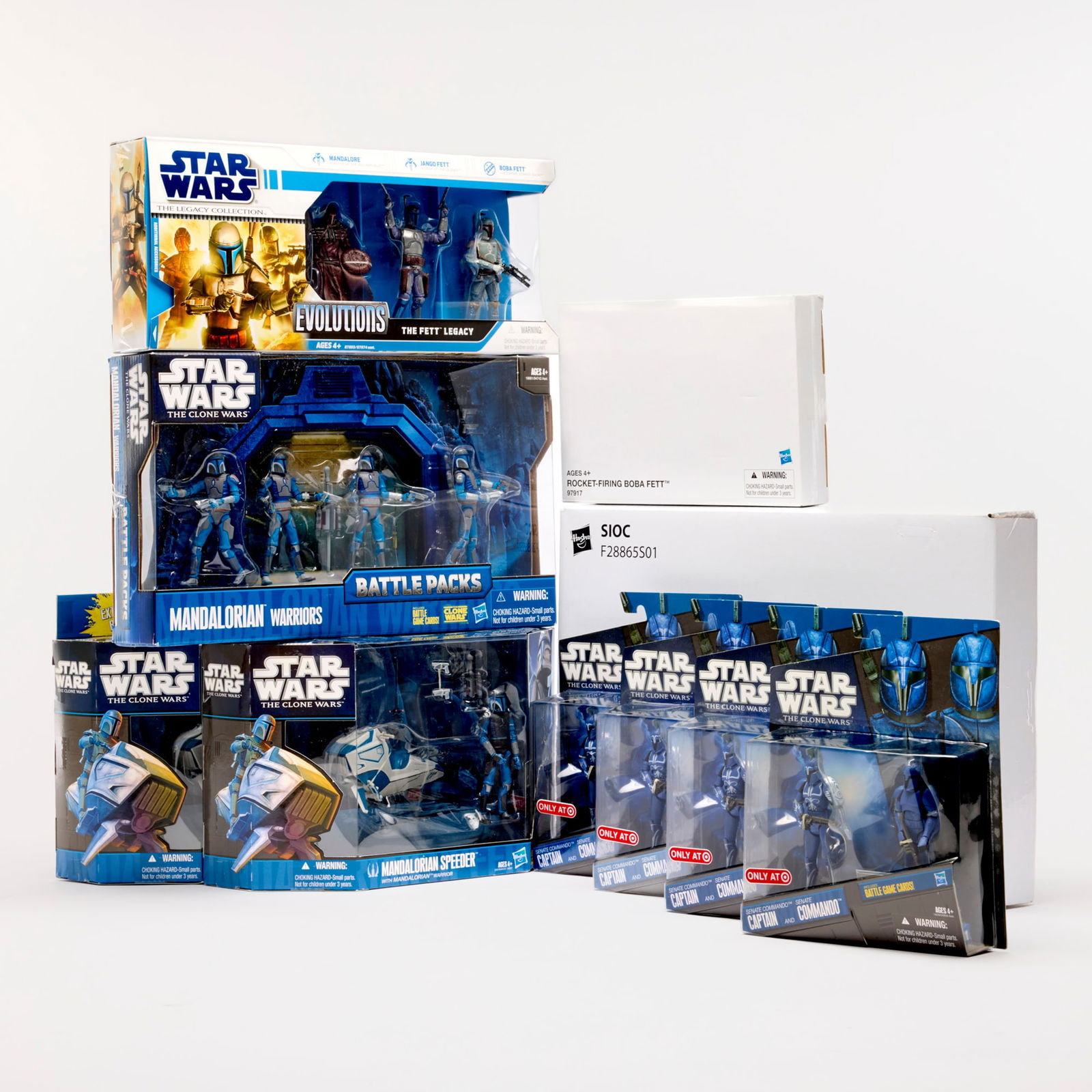 10PC 2008-21 Hasbro Star Wars Mandalorian Related Group Factory Sealed (1 of 2)