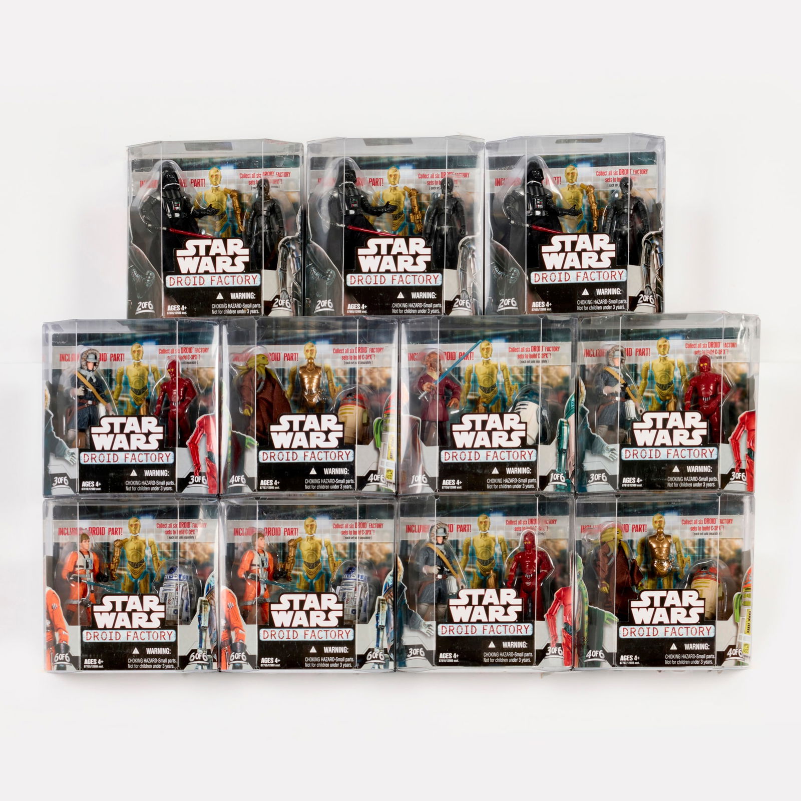 11PC 2008 Hasbro Star Wars Droid Factory 2 Pack Group Factory Sealed (1 of 2)