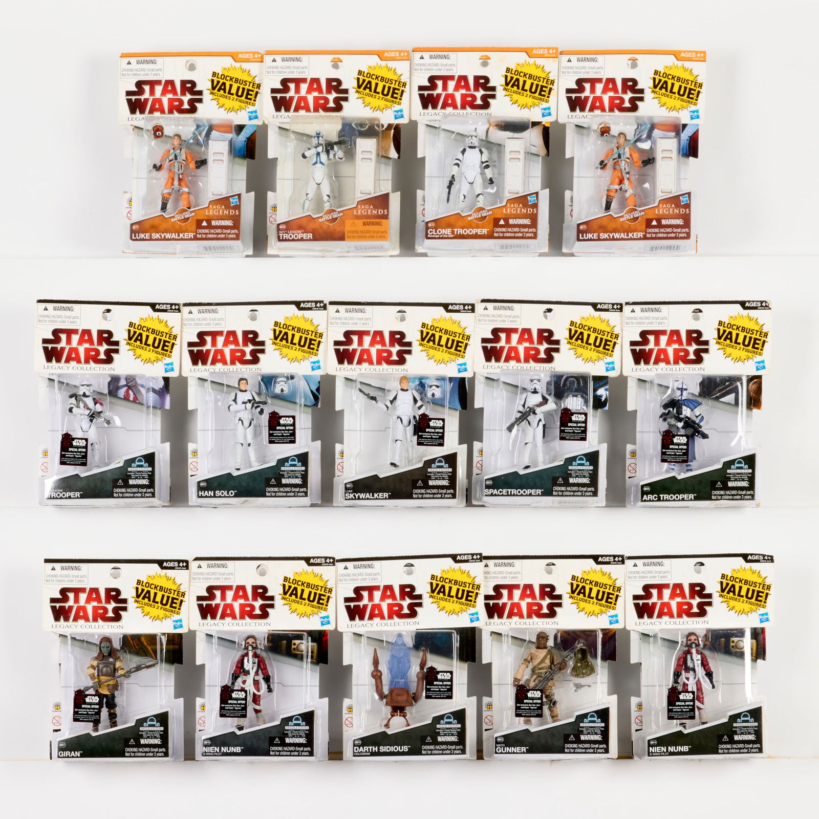 14PC 2009 Hasbro Star Wars Legacy Collection Two-Pack Group Factory Sealed (1 of 2)