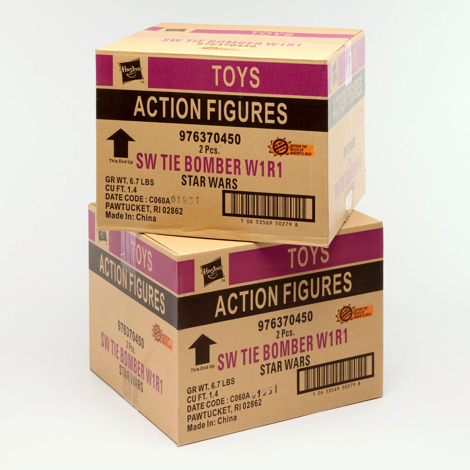 2PC 2010 Hasbro Star Wars Imperial TIE Bomber Sealed Case Group Factory Sealed (1 of 2)