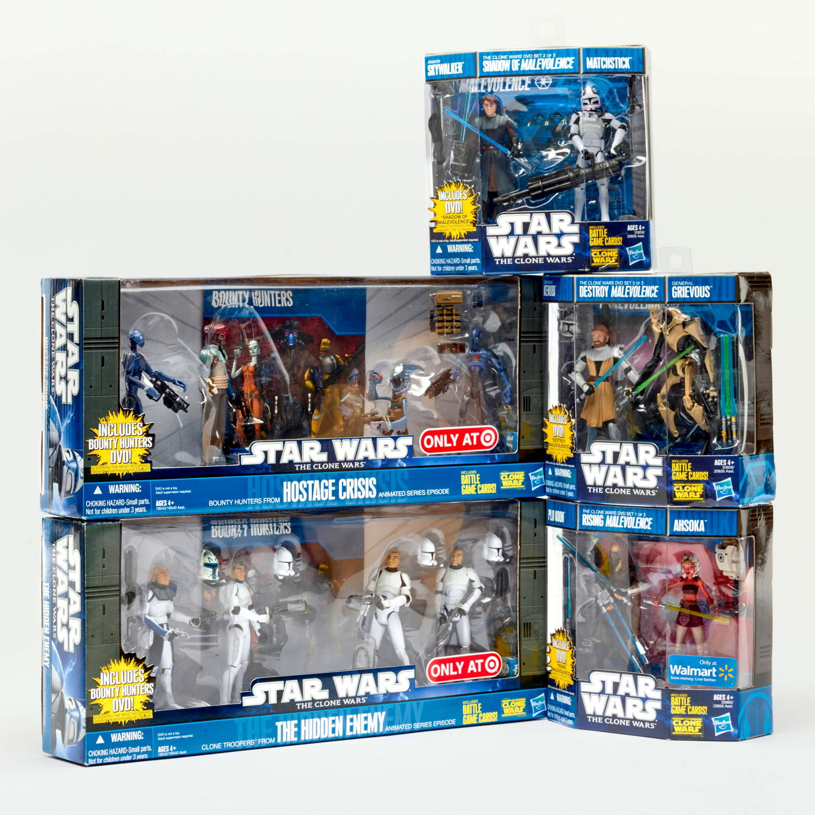 5PC 2010 Hasbro Star Wars The Clone Wars DVD MultiPack Group Factory Sealed (1 of 2)